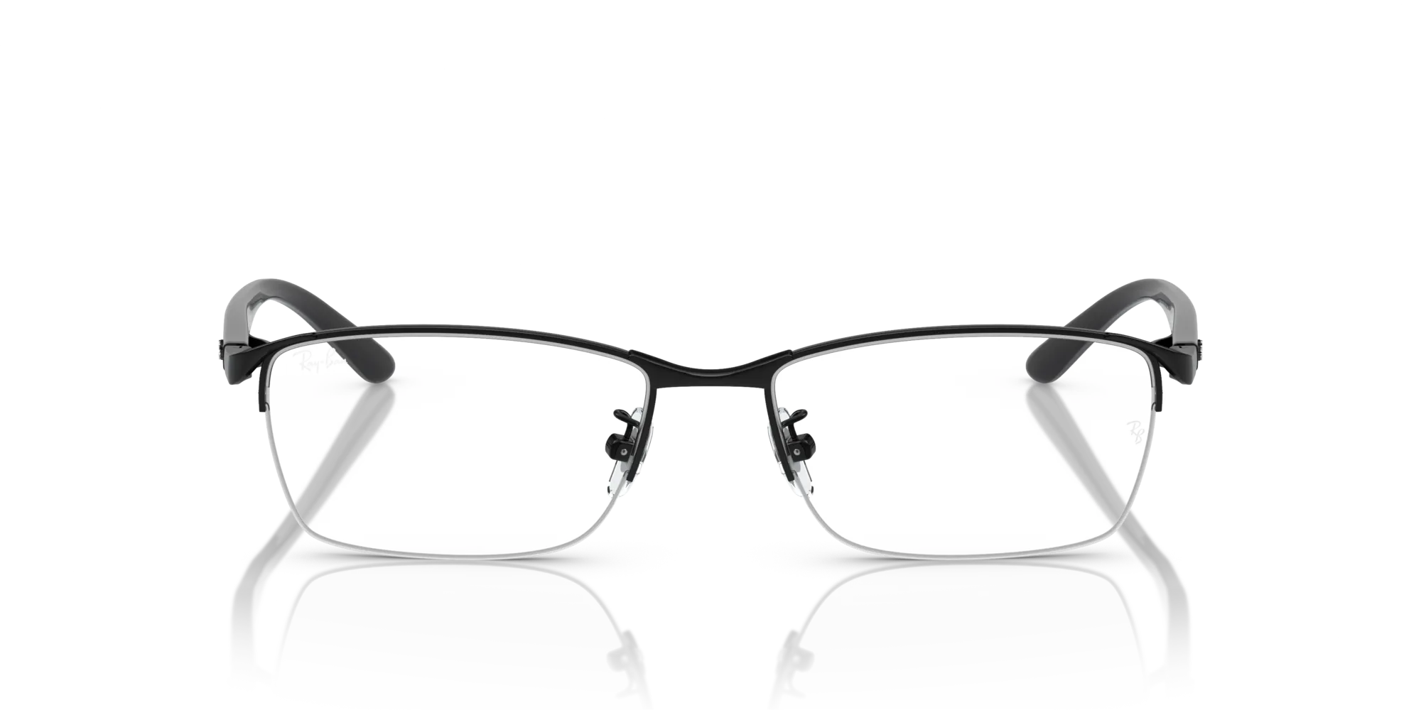 Ray - Ban RX6501D 2503 Montature da vista Metallo Nero Trasparente Squadrata Normale - immagine 3
