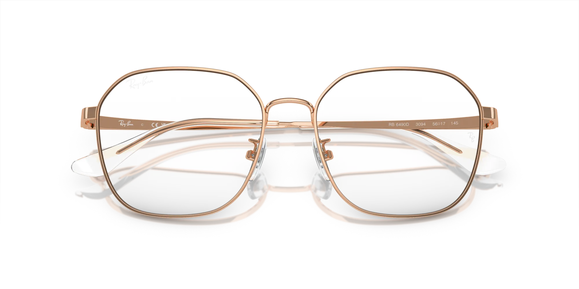 Ray - Ban RX6490D 3094 Montature da vista Metallo Oro Geometrica Normale - immagine 2