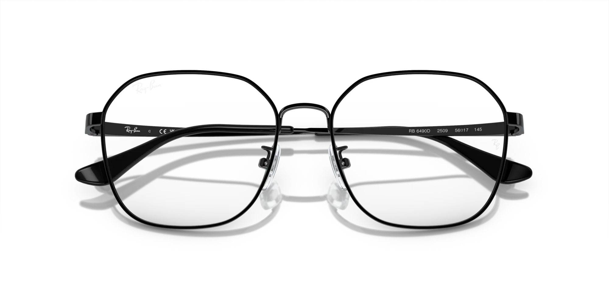 Ray - Ban RX6490D 2509 Montature da vista Metallo Nero Geometrica Normale - immagine 2