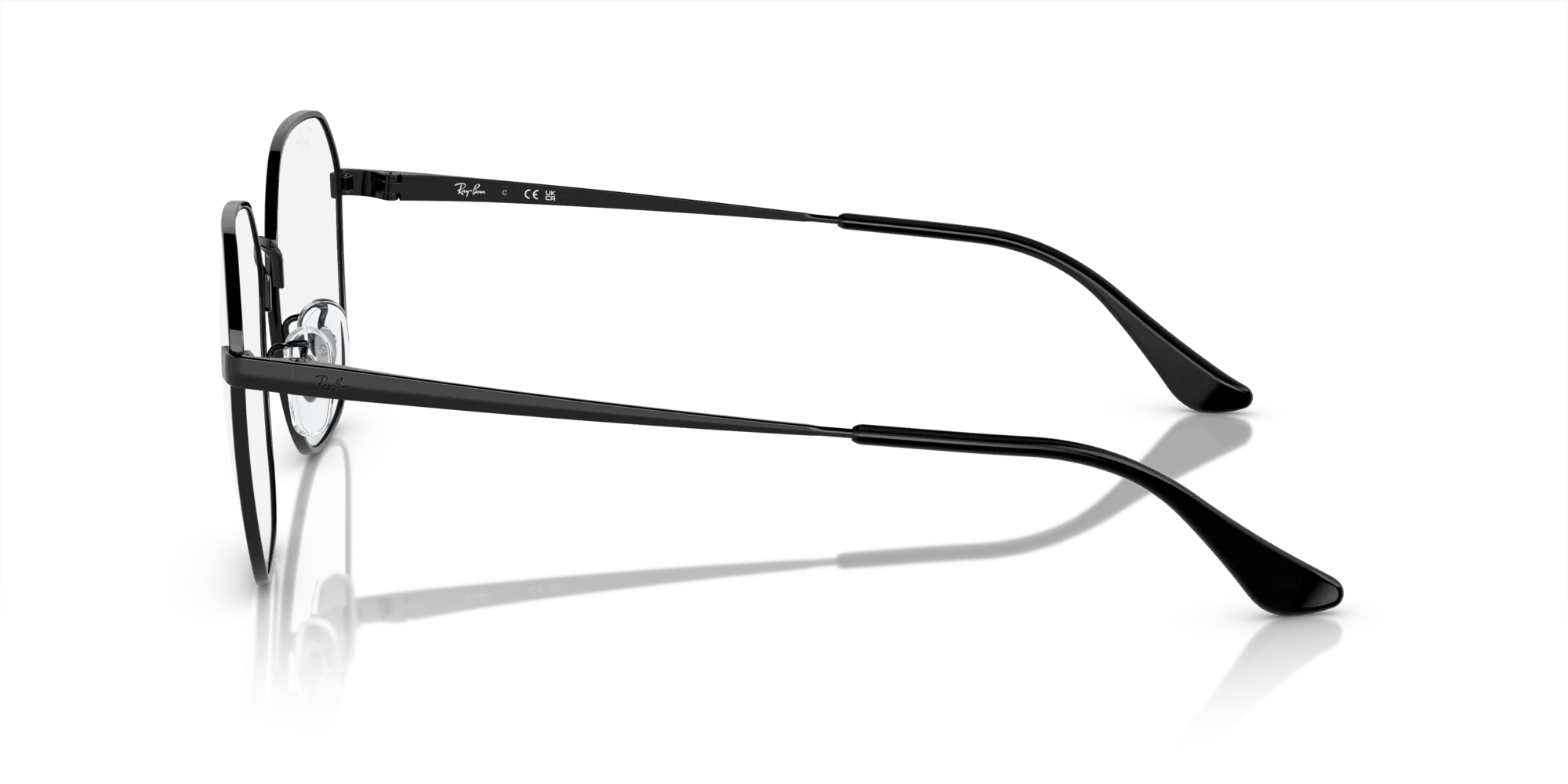 Ray - Ban RX6490D 2509 Montature da vista Metallo Nero Geometrica Normale - immagine 4