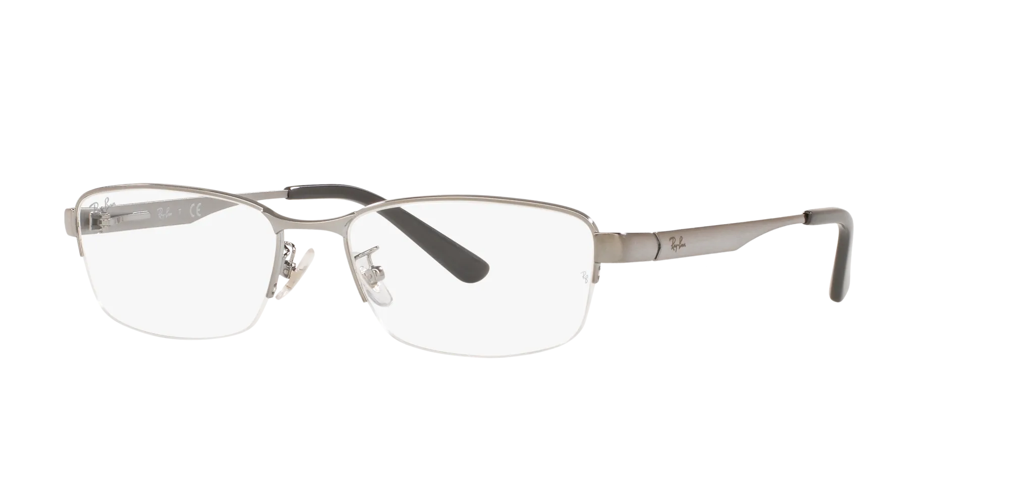 Ray - Ban RX6453D 2553 Montature da vista Metallo Grigio Trasparente Pillow Normale - immagine 1