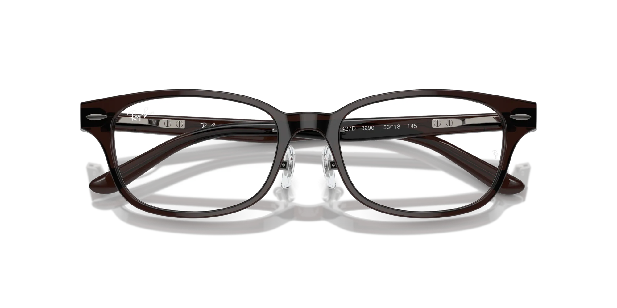 Ray - Ban RX5427D 8290 Montature da vista Acetato Marrone Trasparente Pillow Normale - immagine 2