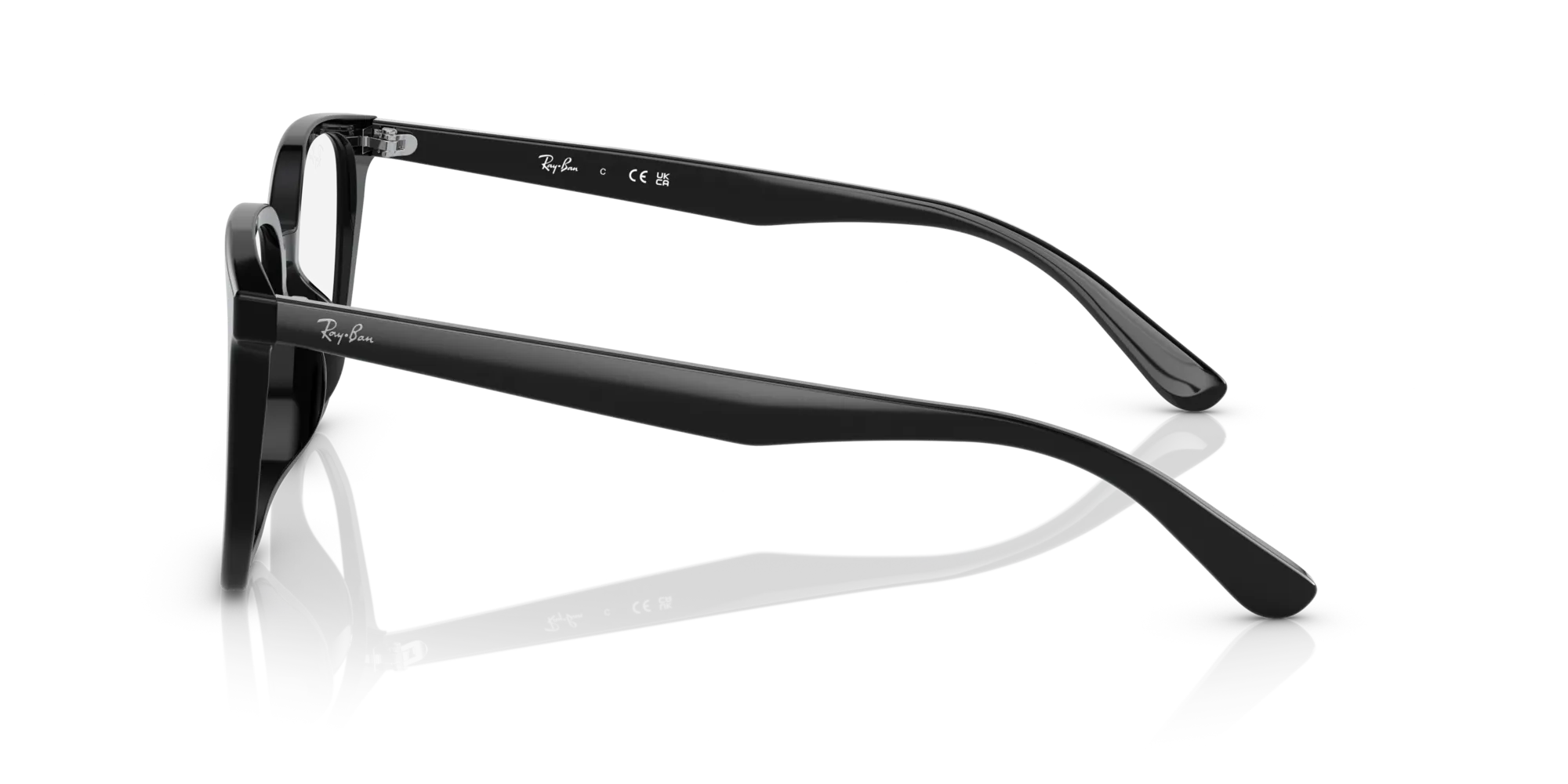Ray - Ban RX5411D 2000 Montature da vista Acetato Nero Geometrica Normale - immagine 4