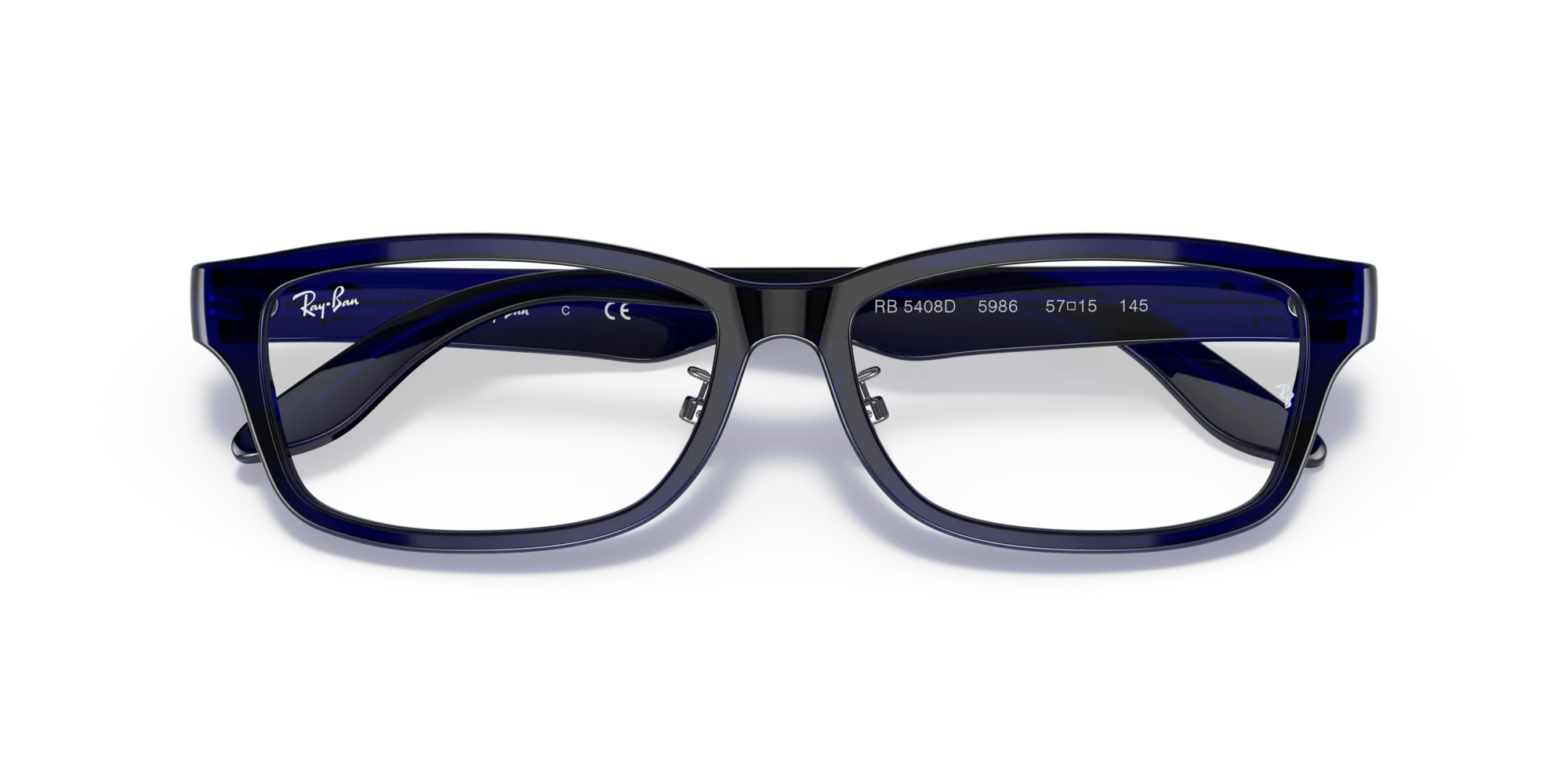 Ray - Ban RX5408D 5986 Montature da vista Acetato Blu Squadrata Normale - immagine 2
