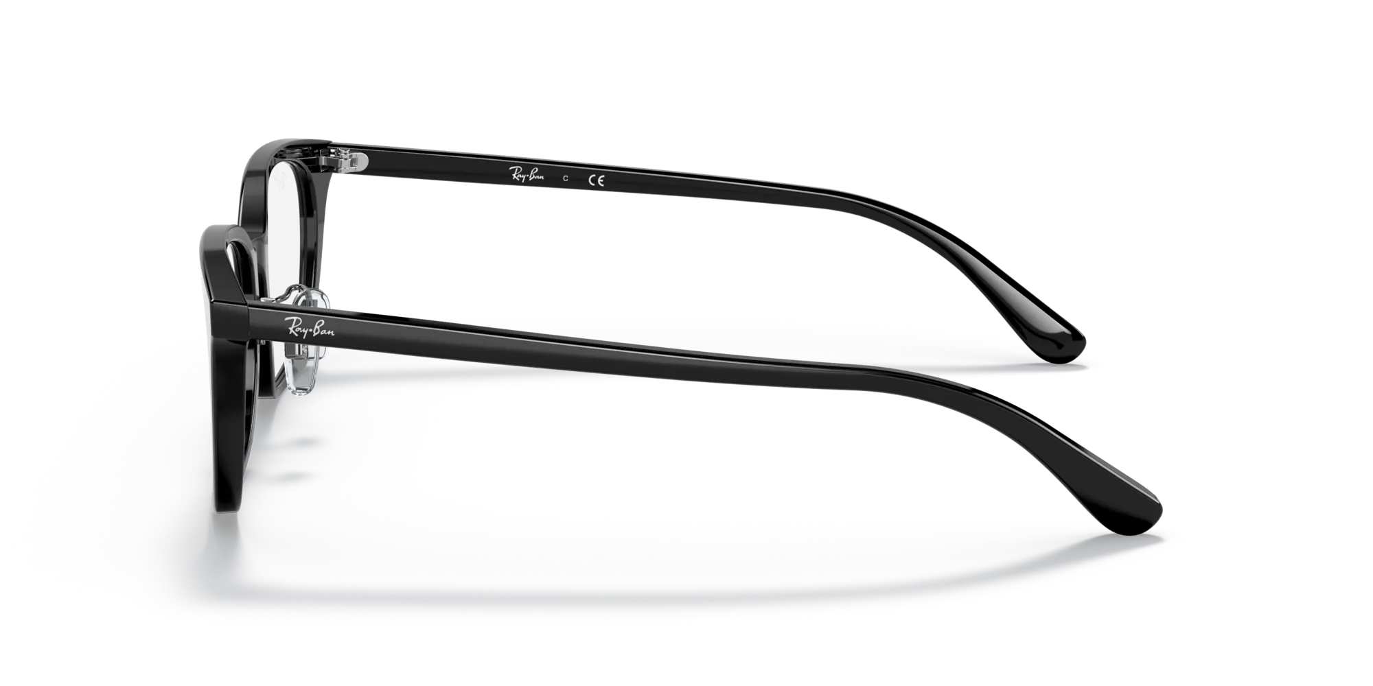 Ray - Ban RX5407D 2000 Montature da vista Acetato Nero Squadrata Normale - immagine 4