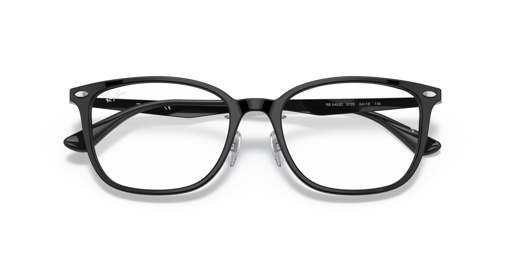 Ray - Ban RX5403D 5725 Montature da vista Acetato Nero Trasparente Pillow Normale - immagine 2