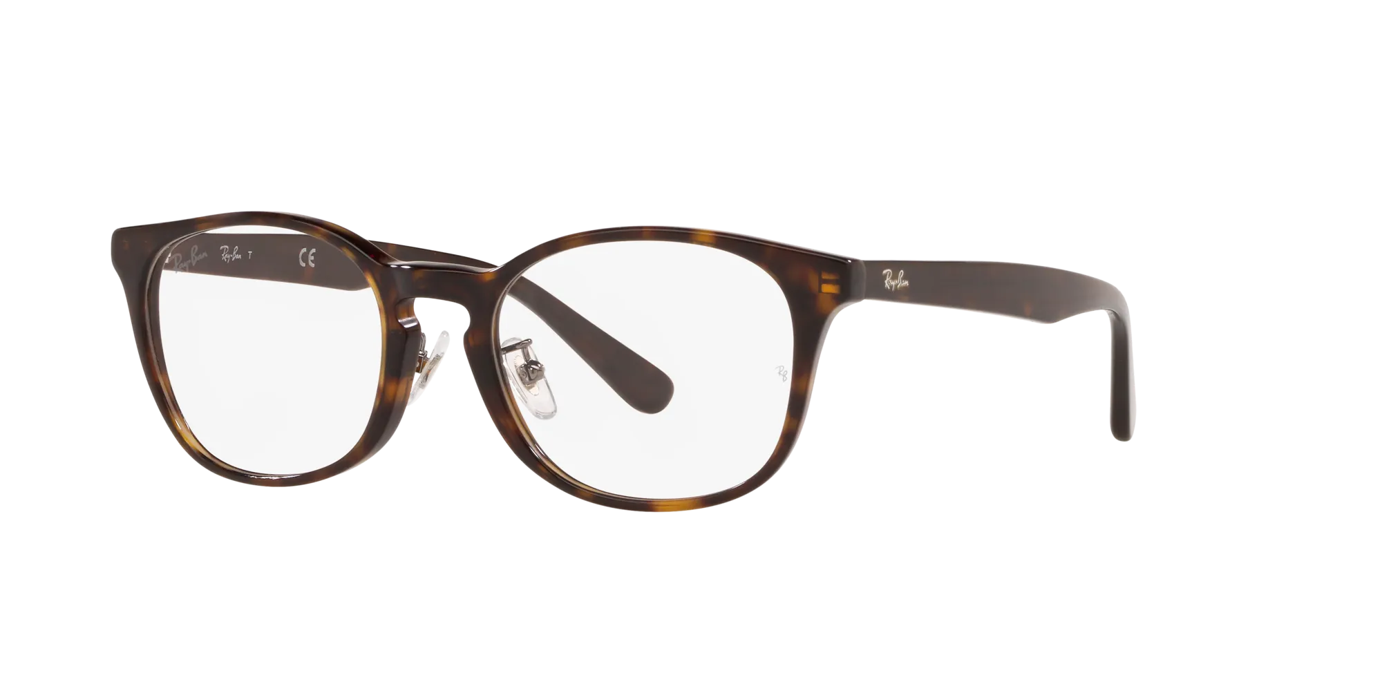 Ray - Ban RX5386D 2012 Montature da vista Acetato Marrone Trasparente Rotonda Normale - immagine 1
