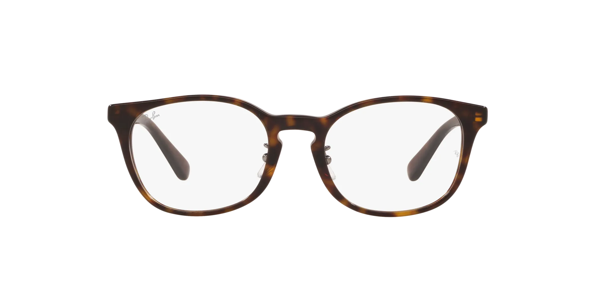 Ray - Ban RX5386D 2012 Montature da vista Acetato Marrone Trasparente Rotonda Normale - immagine 2