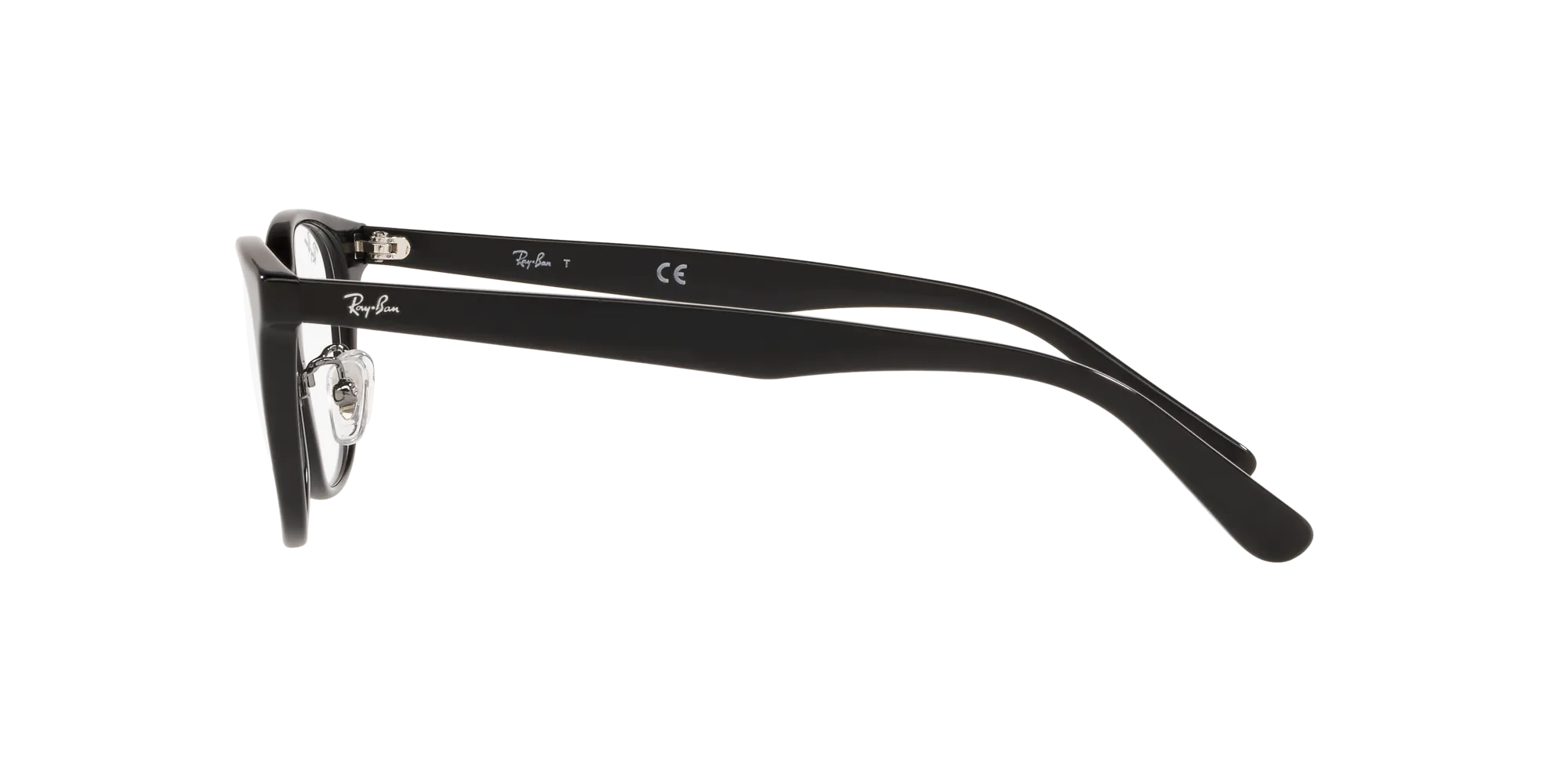 Ray - Ban RX5386D 2000 Montature da vista Acetato Nero Trasparente Rotonda Normale - immagine 3
