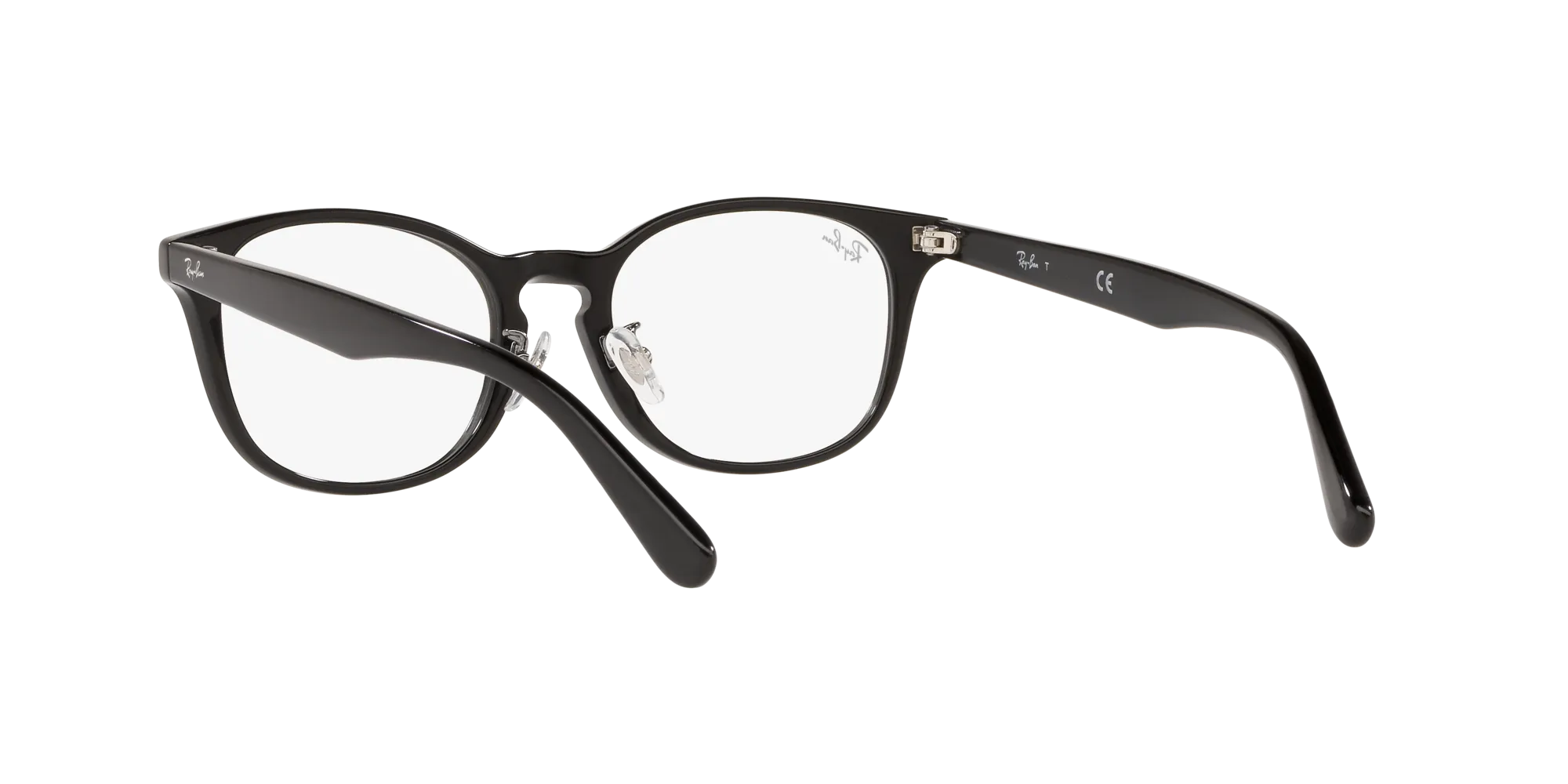 Ray - Ban RX5386D 2000 Montature da vista Acetato Nero Trasparente Rotonda Normale - immagine 4