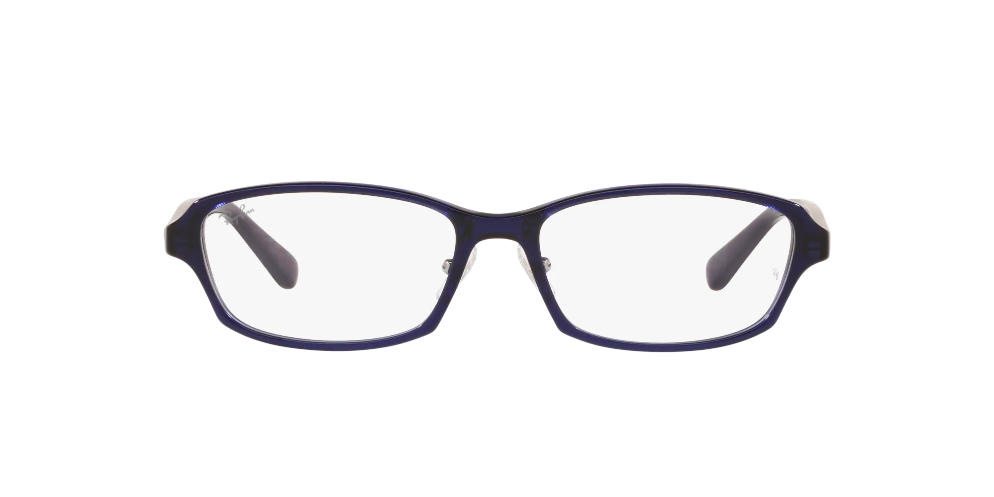 Ray - Ban RX5385D 5986 Montature da vista Acetato Blu Trasparente Geometrica Normale - immagine 2