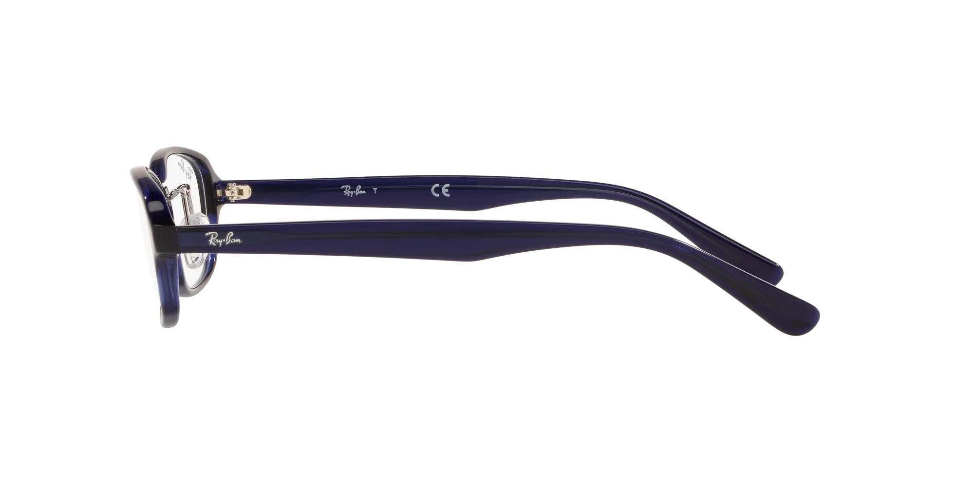 Ray - Ban RX5385D 5986 Montature da vista Acetato Blu Trasparente Geometrica Normale - immagine 3