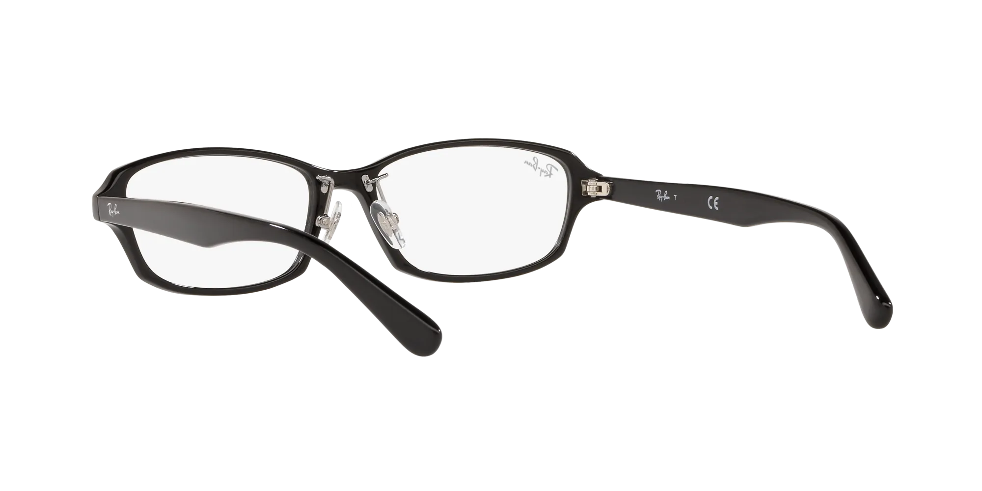 Ray - Ban RX5385D 2000 Montature da vista Acetato Nero Trasparente Geometrica Normale - immagine 4