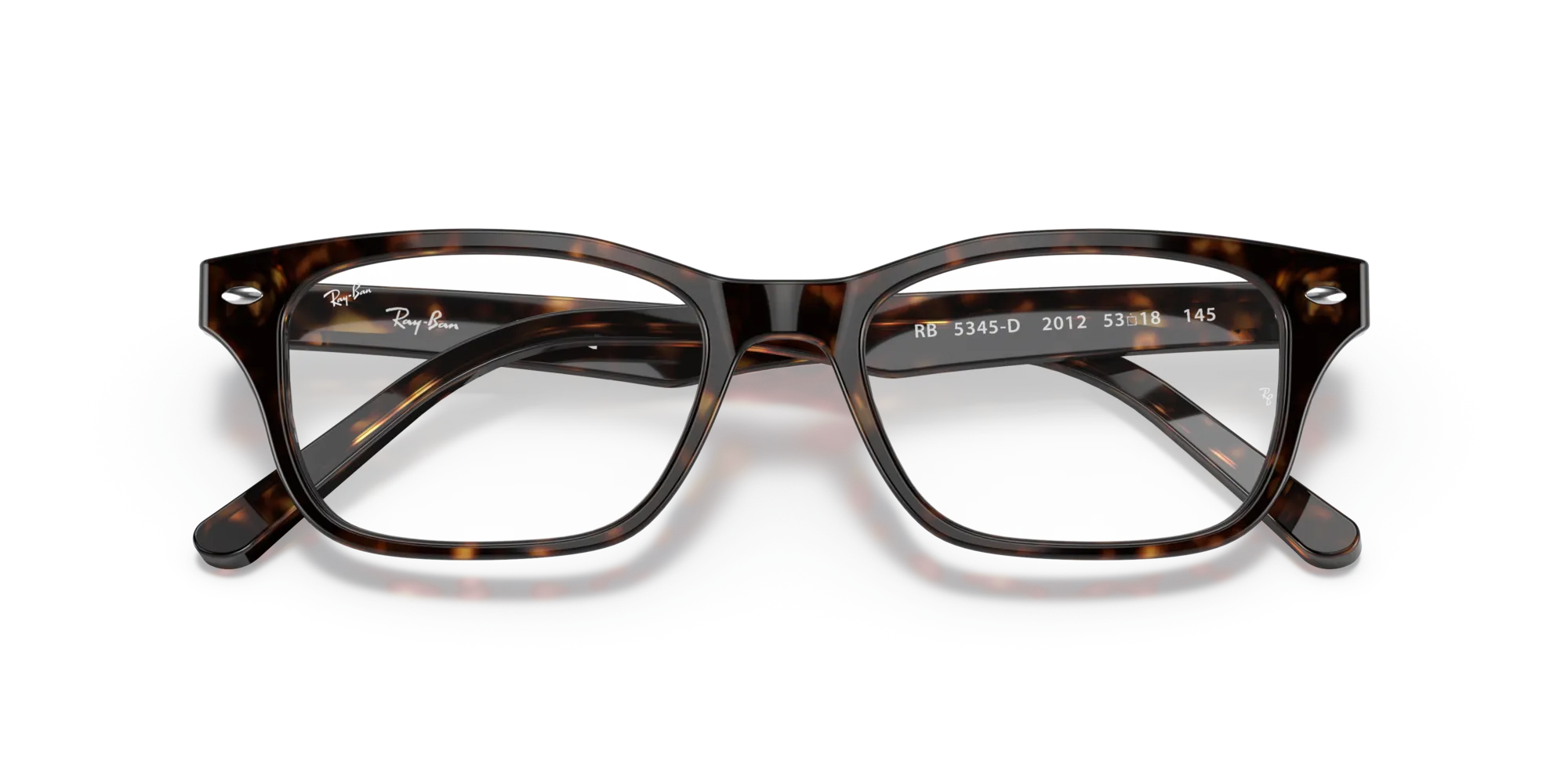 Ray - Ban RX5345D 2012 Montature da vista Acetato Marrone Squadrata Normale - immagine 2