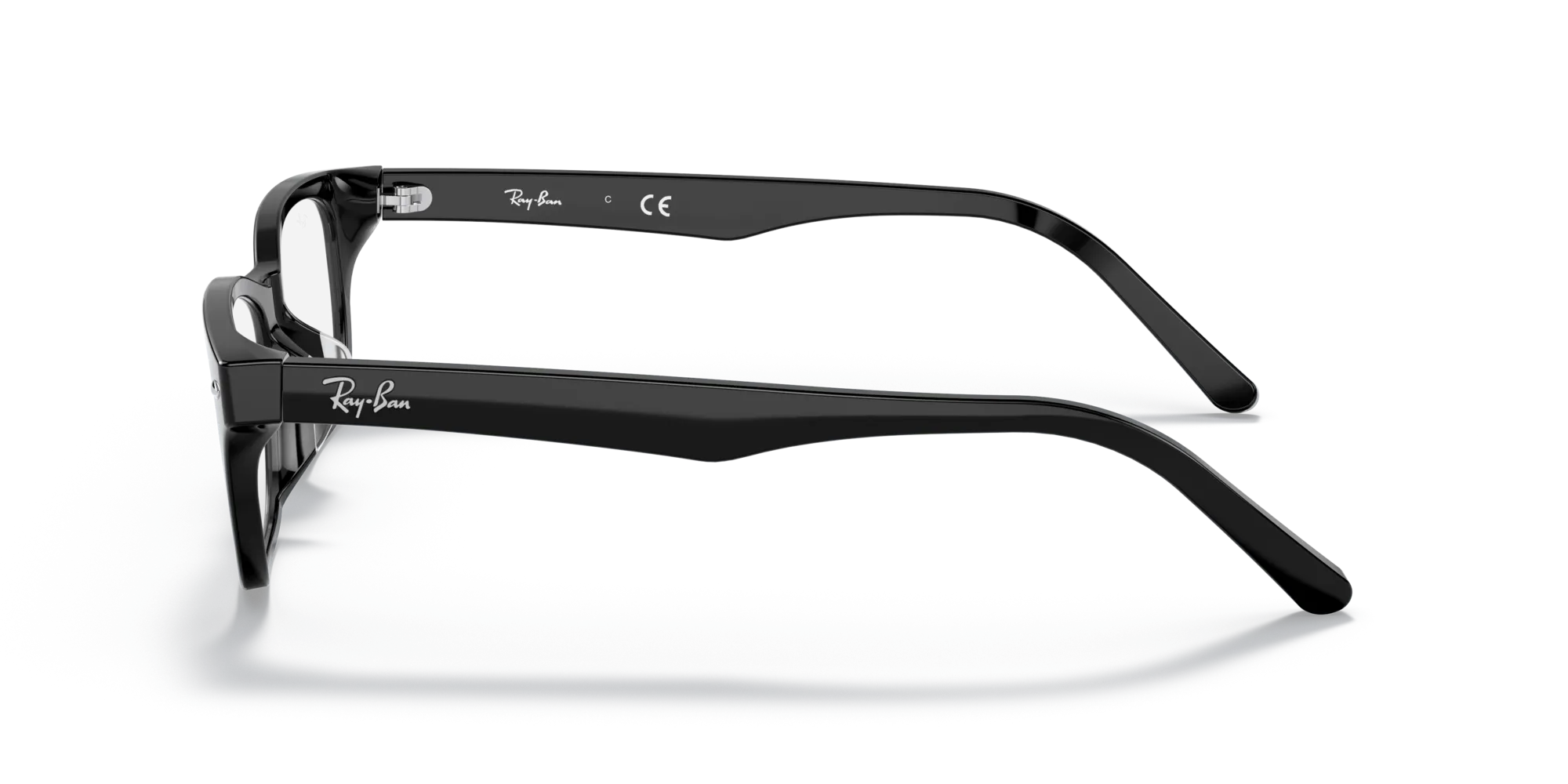 Ray - Ban RX5345D 2000 Montature da vista Acetato Nero Squadrata Normale - immagine 4
