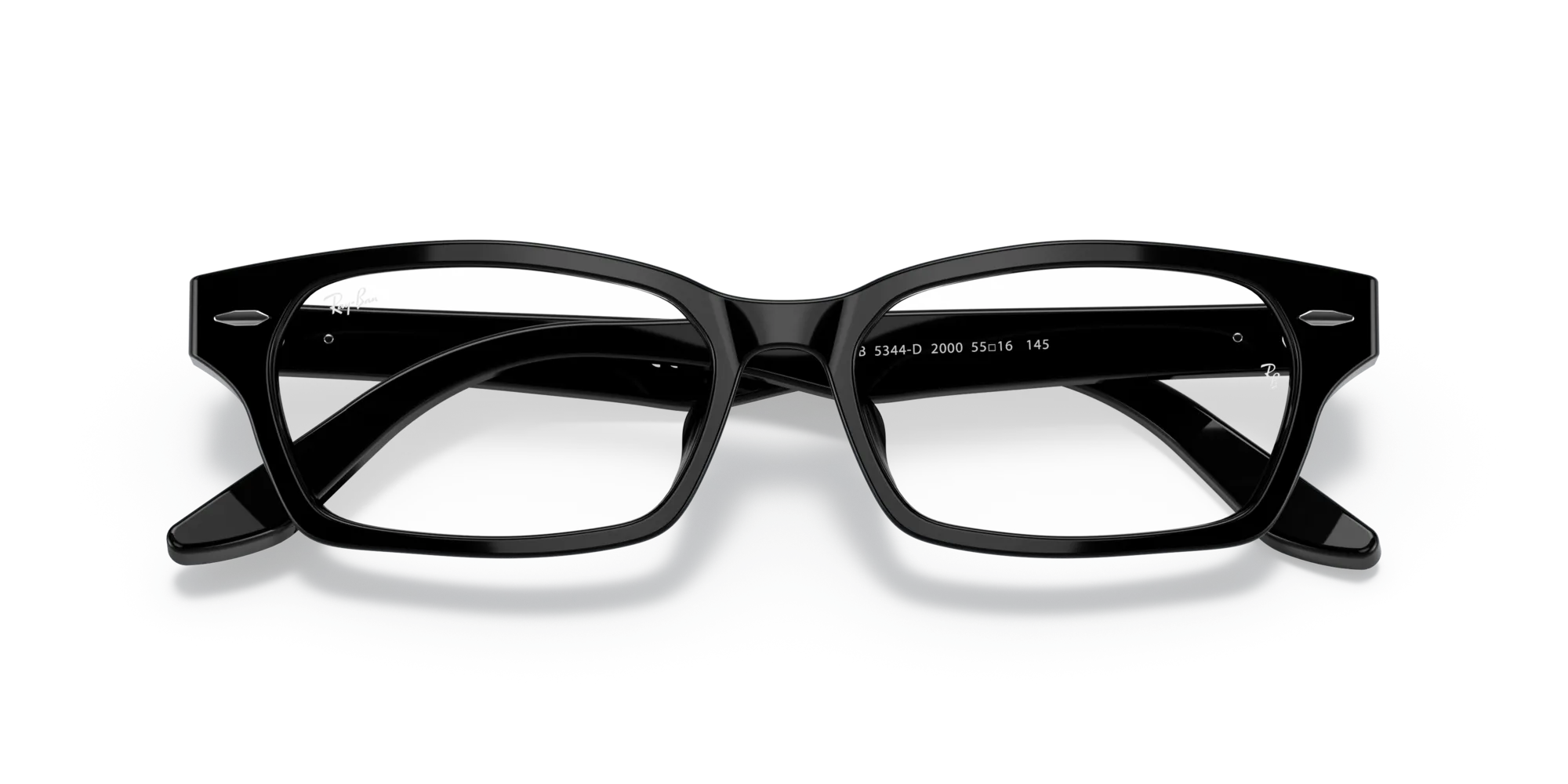 Ray - Ban RX5344D 2000 Montature da vista Acetato Nero Squadrata Normale - immagine 2