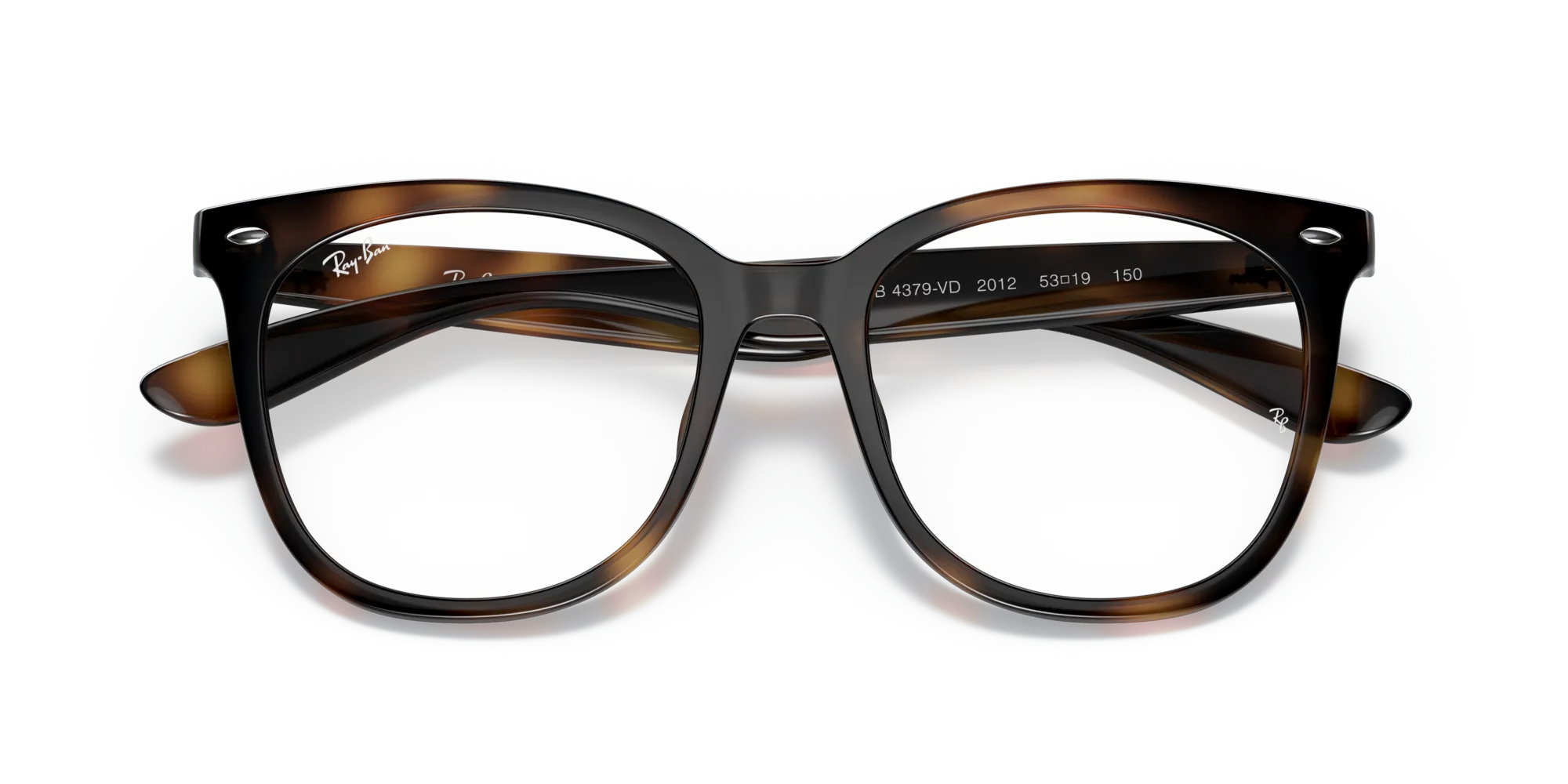 Ray - Ban RX4379VD 2012 Montature da vista Iniettato Tartaruga Trasparente Squadrata Normale - immagine 2