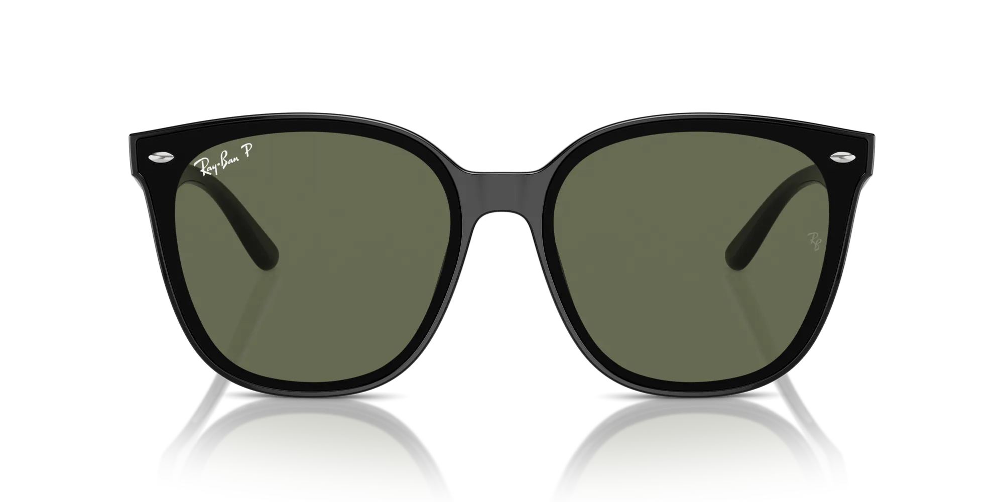 Ray - Ban RB4423D 601/9A Occhiali da sole Iniettato Nero Verde Squadrata Polarizzata Antiriflesso - immagine 3