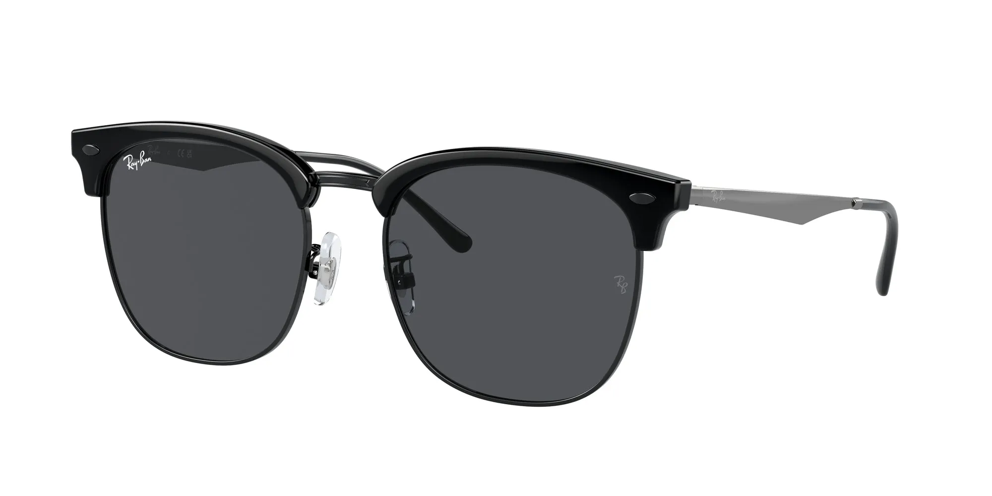 Ray - Ban RB4418D 673487 Occhiali da sole Iniettato Nero Grigio Squadrata Normale - immagine 1