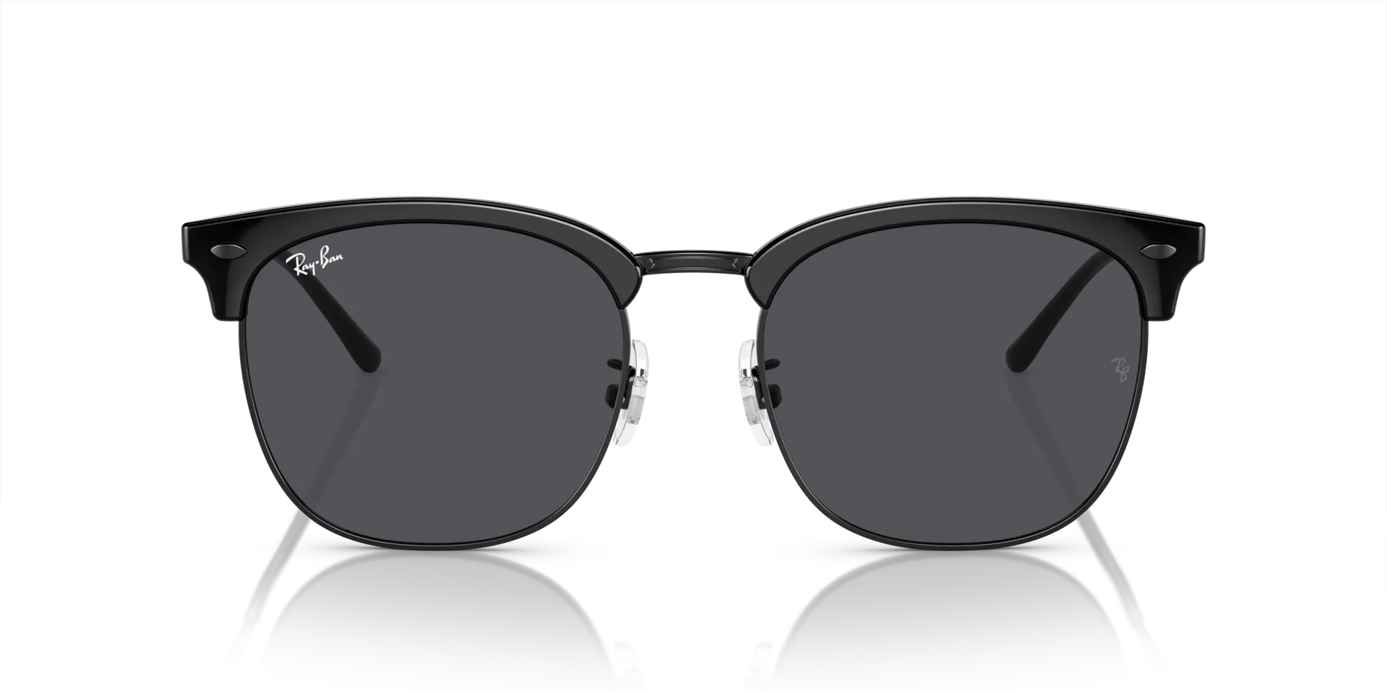 Ray - Ban RB4418D 673487 Occhiali da sole Iniettato Nero Grigio Squadrata Normale - immagine 3