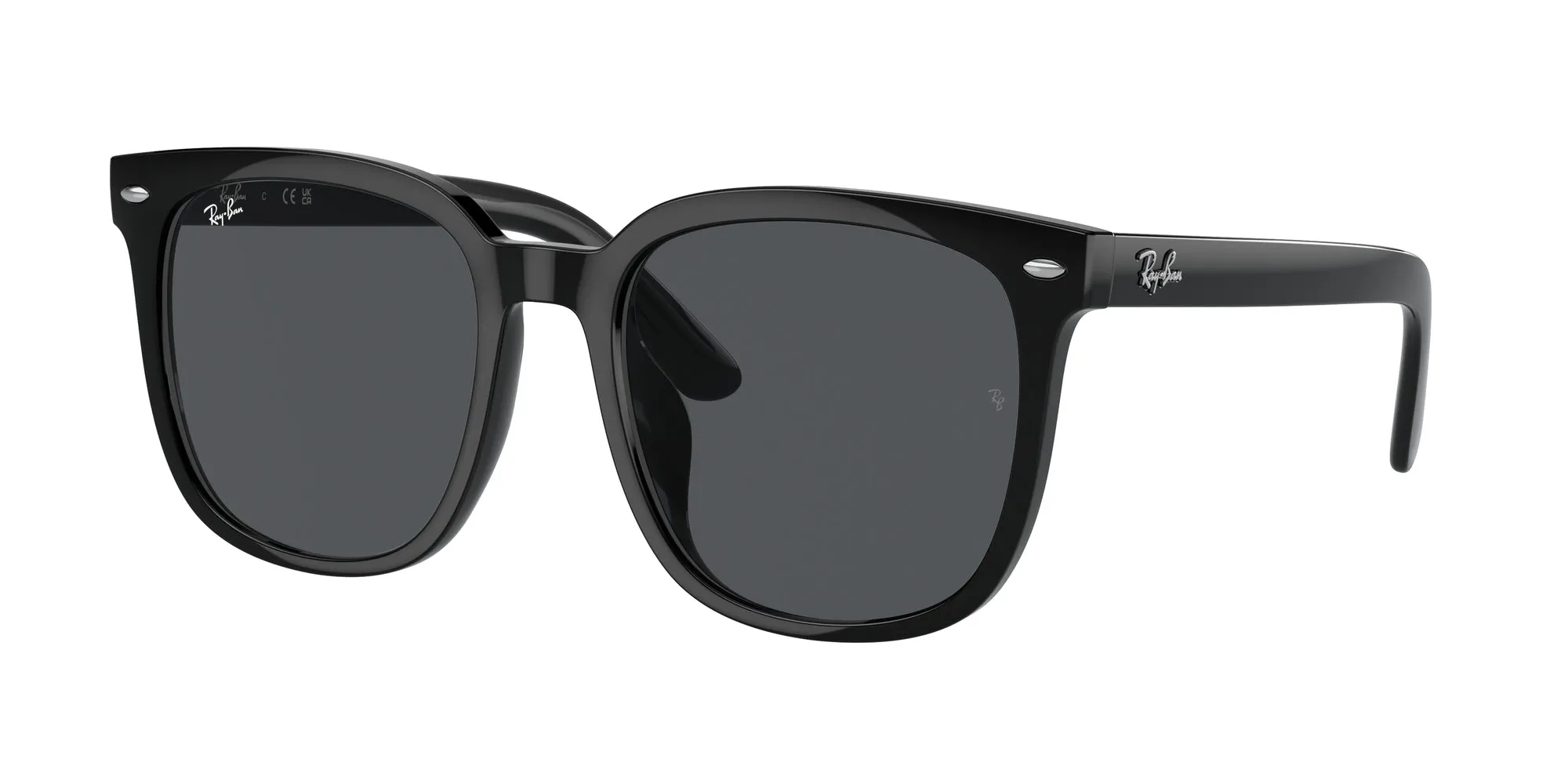 Ray - Ban RB4401D 601/87 Occhiali da sole Iniettato Nero Grigio Squadrata Normale - immagine 1
