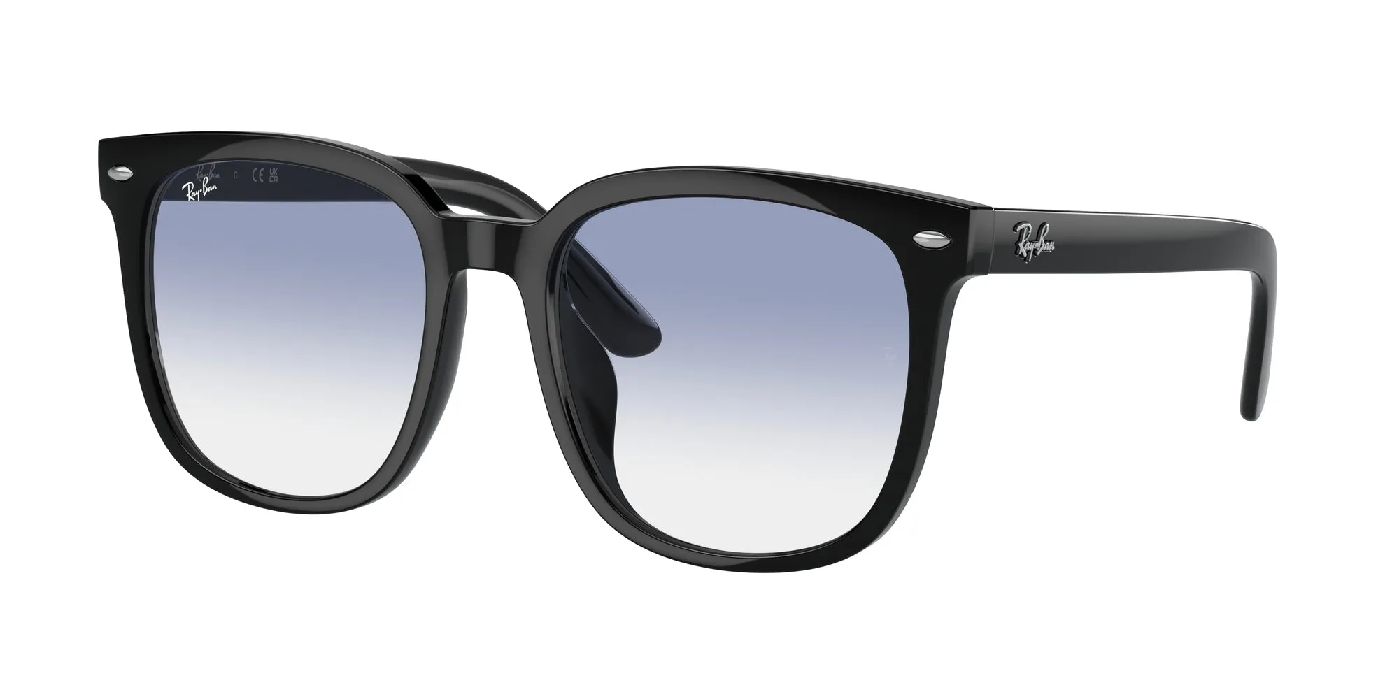 Ray - Ban RB4401D 601/19 Occhiali da sole Iniettato Nero Blu Squadrata Normale Sfumato - immagine 1