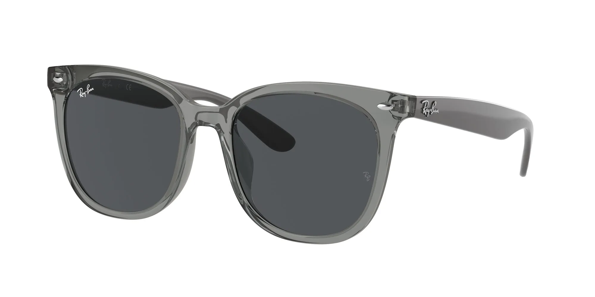 Ray - Ban RB4379D 659987 Occhiali da sole Iniettato Grigio Grigio Squadrata Normale - immagine 1