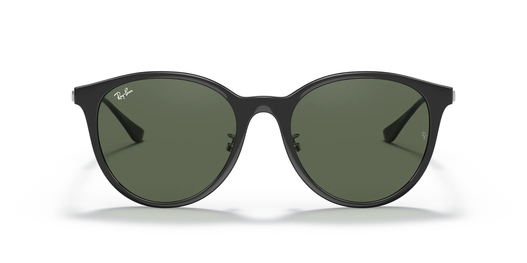 Ray - Ban RB4334D 629271 Occhiali da sole Iniettato Nero G15 Squadrata Normale - immagine 3