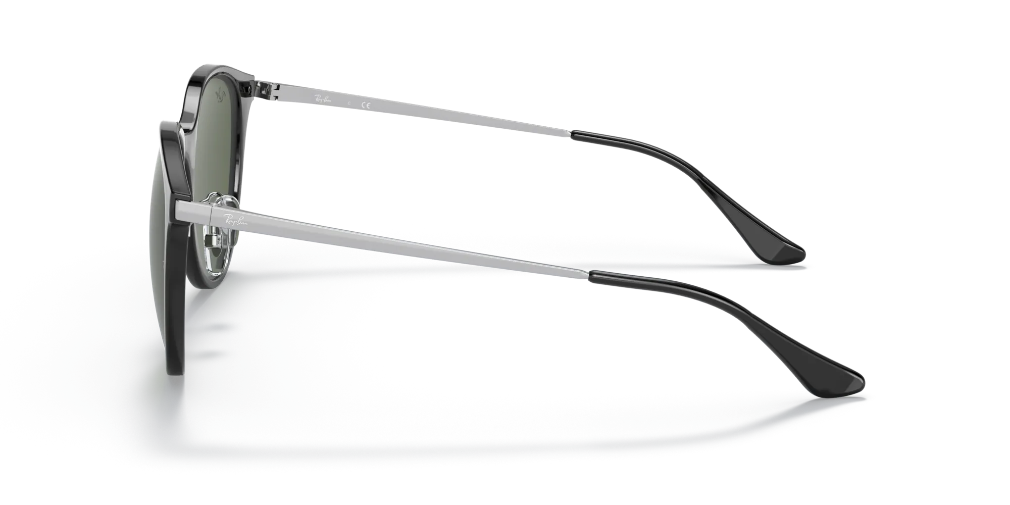 Ray - Ban RB4334D 629271 Occhiali da sole Iniettato Nero G15 Squadrata Normale - immagine 4