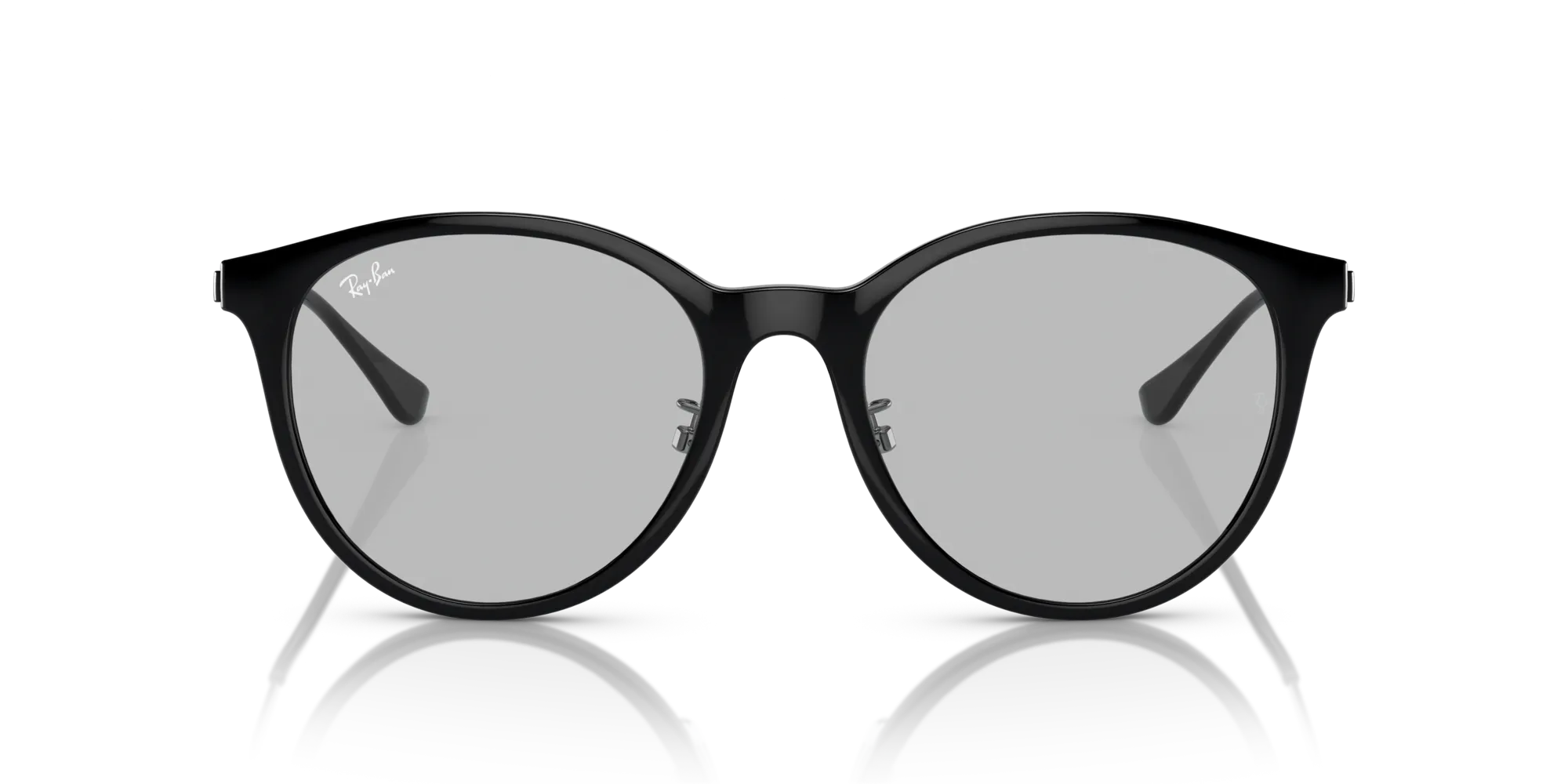 Ray - Ban RB4334D 601/87 Occhiali da sole Iniettato Nero Grigio Squadrata Normale - immagine 3