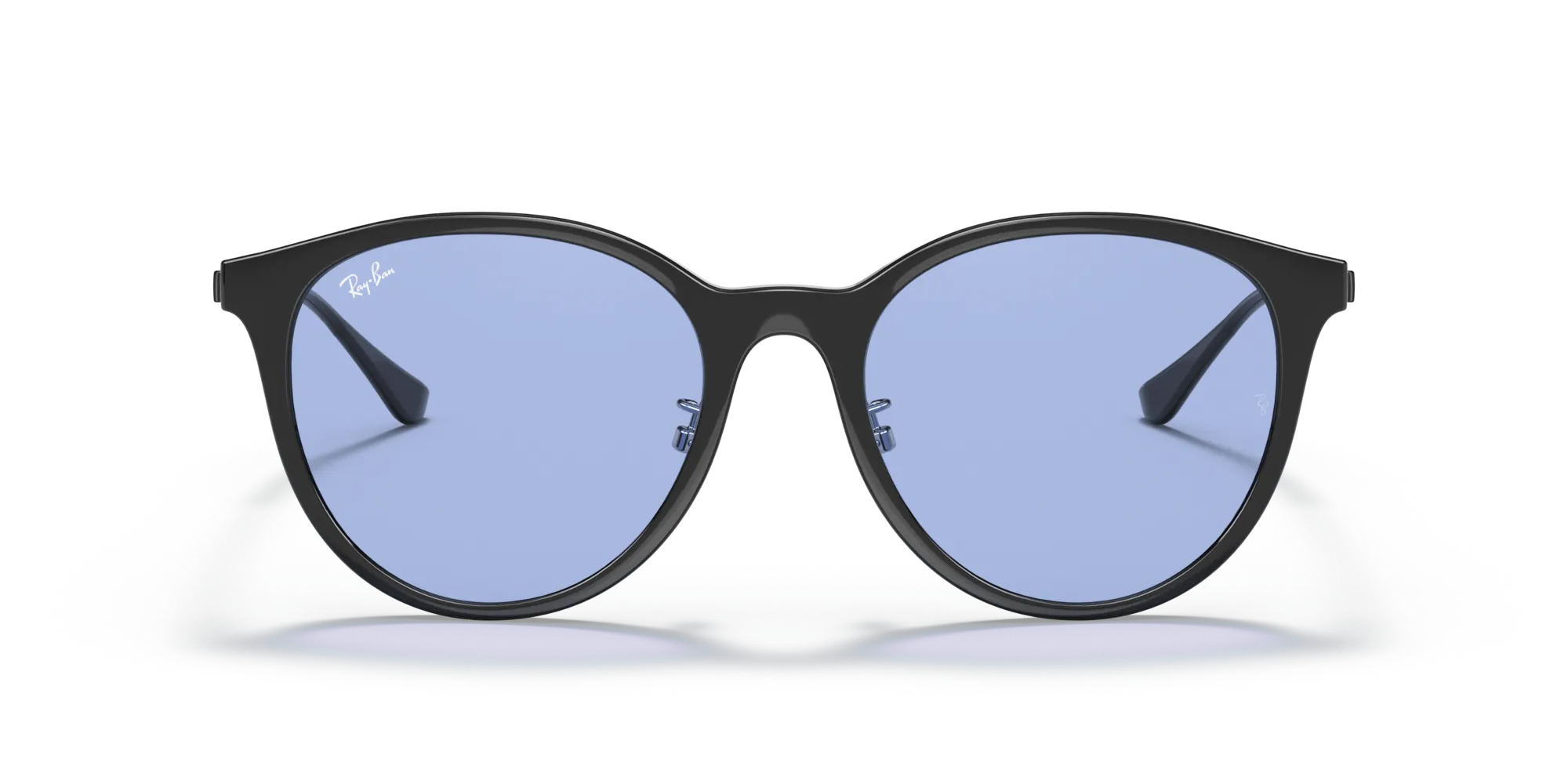 Ray - Ban RB4334D 601/80 Occhiali da sole Iniettato Nero Blu Squadrata Normale - immagine 3