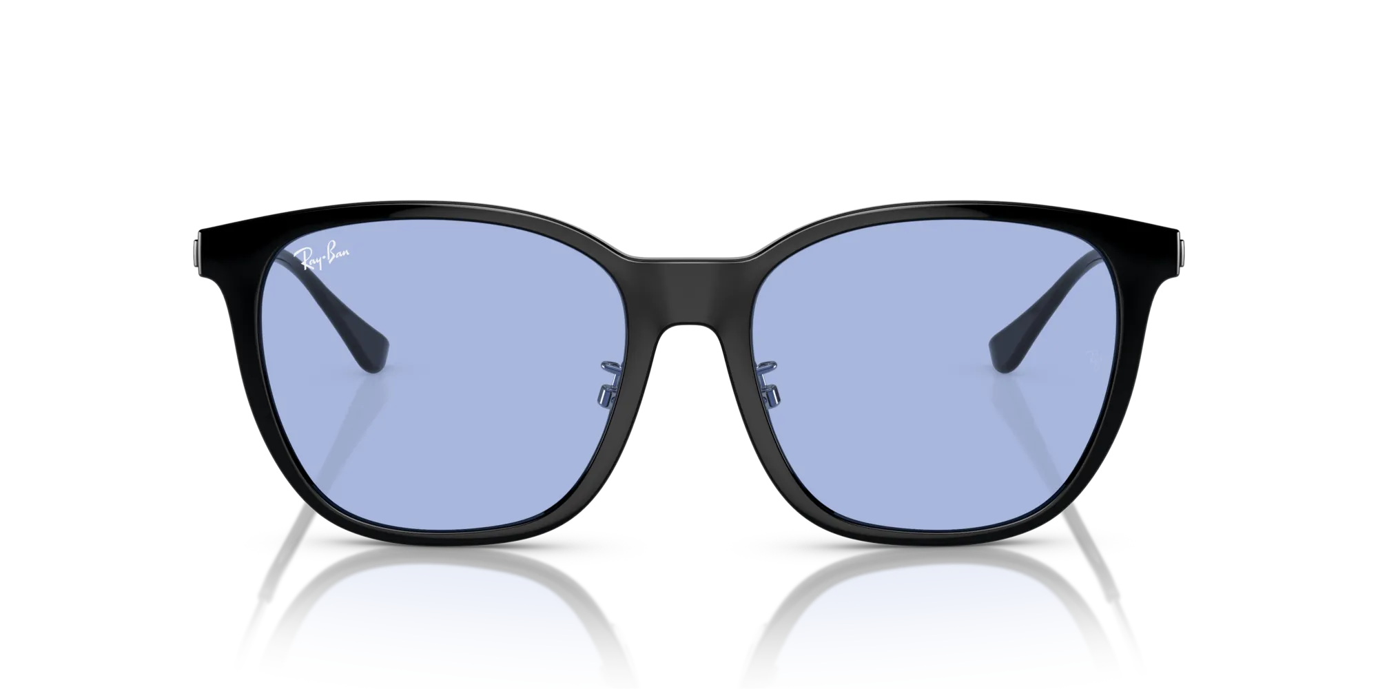 Ray - Ban RB4333D 674680 Occhiali da sole Iniettato Nero Blu Squadrata Normale - immagine 3