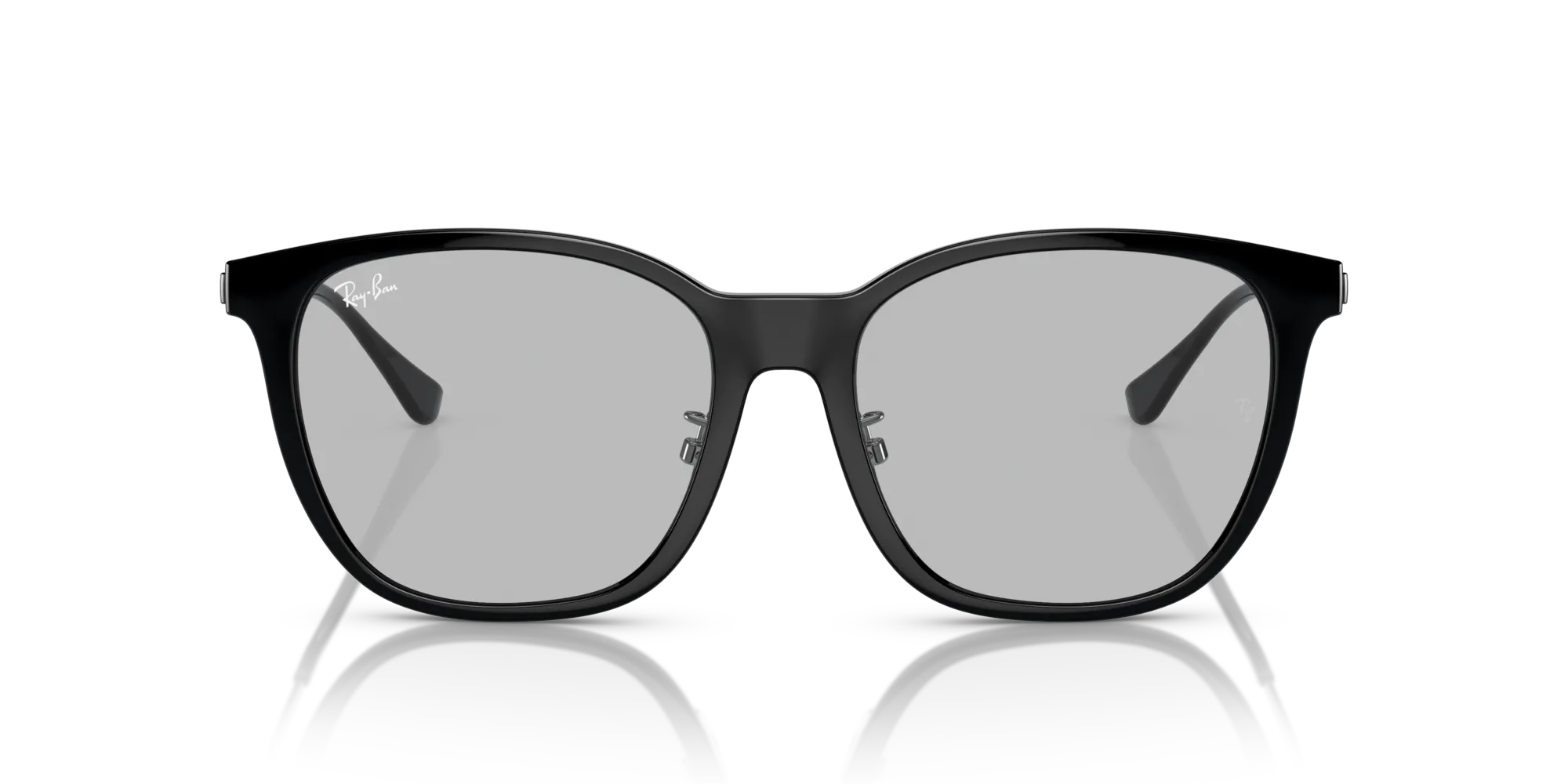 Ray - Ban RB4333D 601/87 Occhiali da sole Iniettato Nero Grigio Squadrata Normale - immagine 3