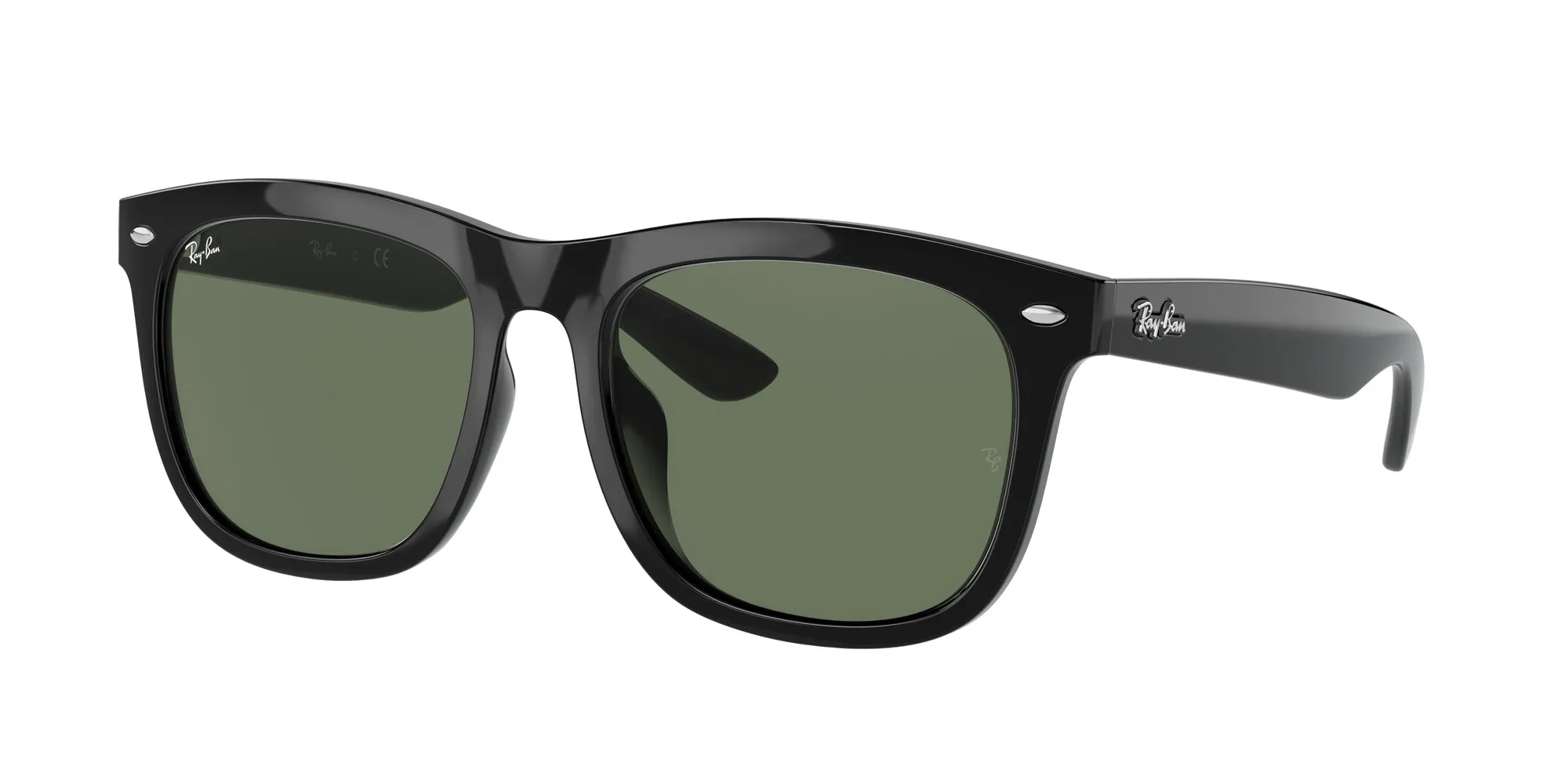 Ray - Ban RB4260D 601/71 Occhiali da sole Iniettato Nero Verde Squadrata Normale - immagine 1