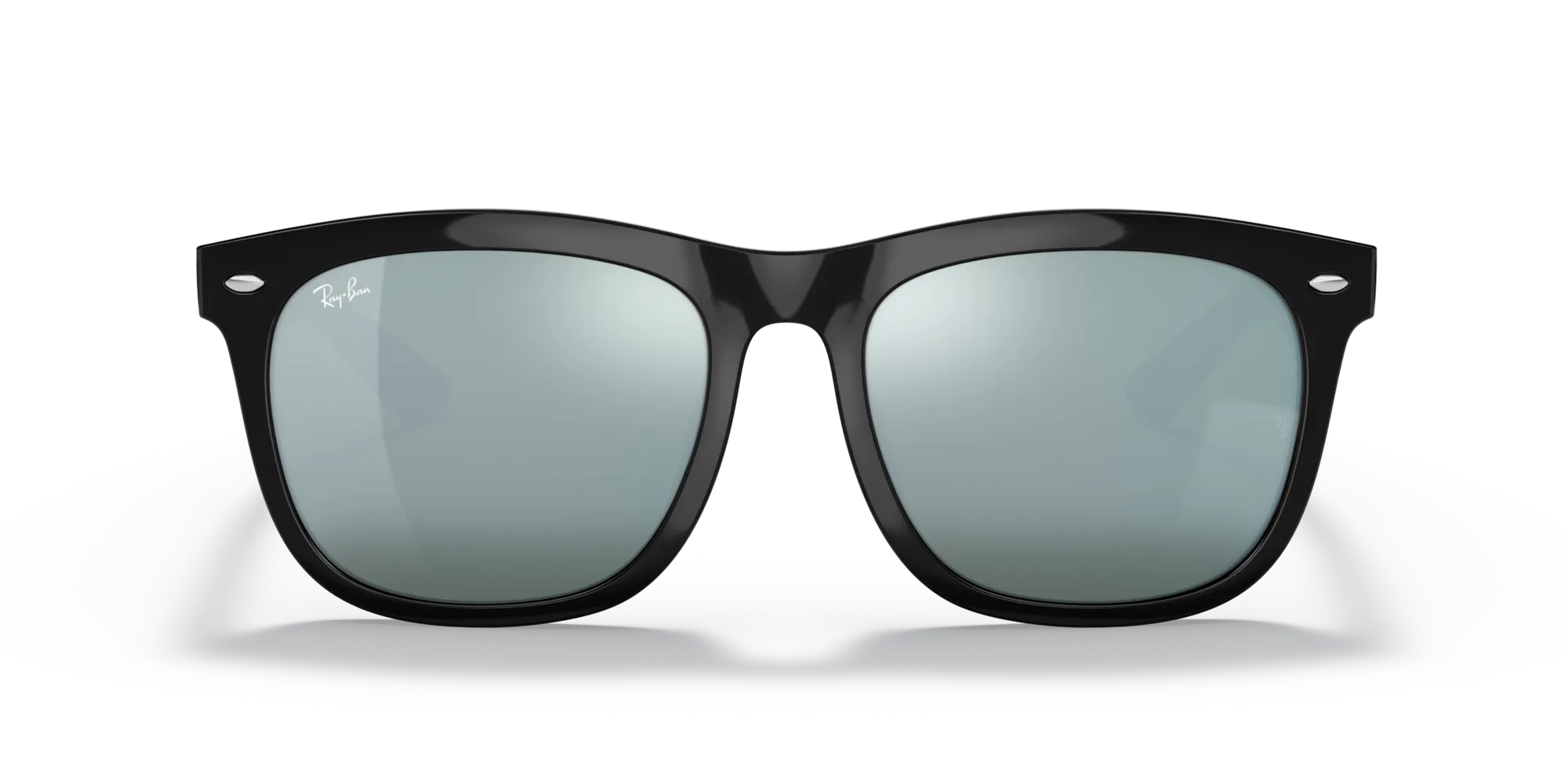 Ray - Ban RB4260D 601/30 Occhiali da sole Iniettato Nero Argento Squadrata Specchiate Specchiato - immagine 3