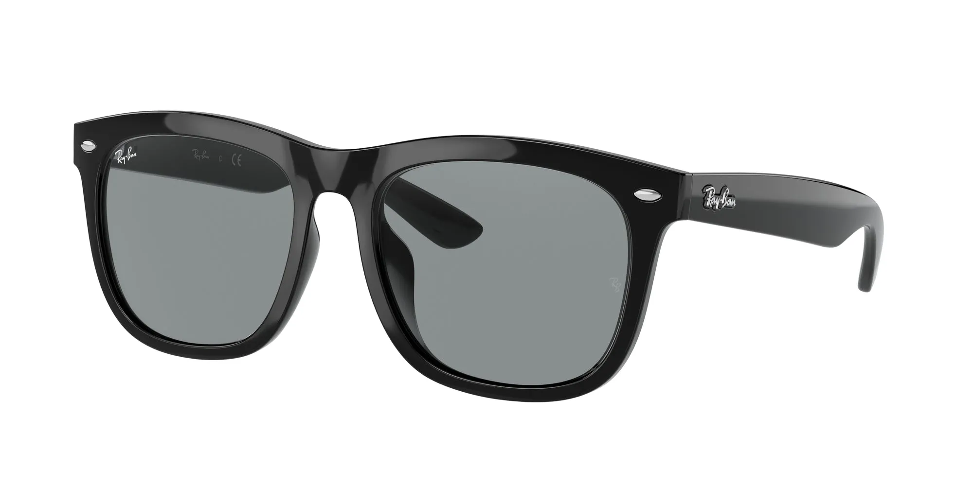 Ray - Ban RB4260D 601/1 Occhiali da sole Iniettato Nero Grigio Squadrata Normale - immagine 1