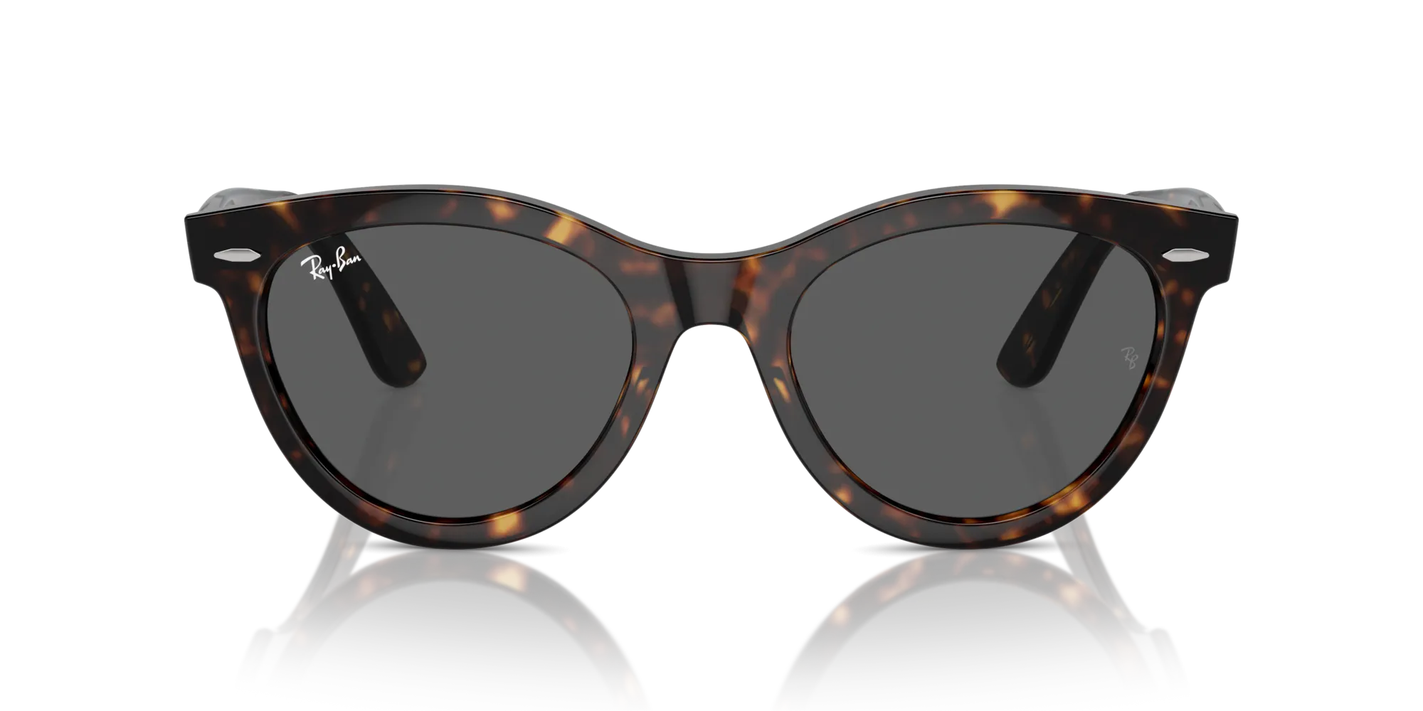 Ray - Ban RB2241 WAYFARER WAY 902/B1 Occhiali da sole Acetato Tartaruga Grigio Rotonda Normale - immagine 3