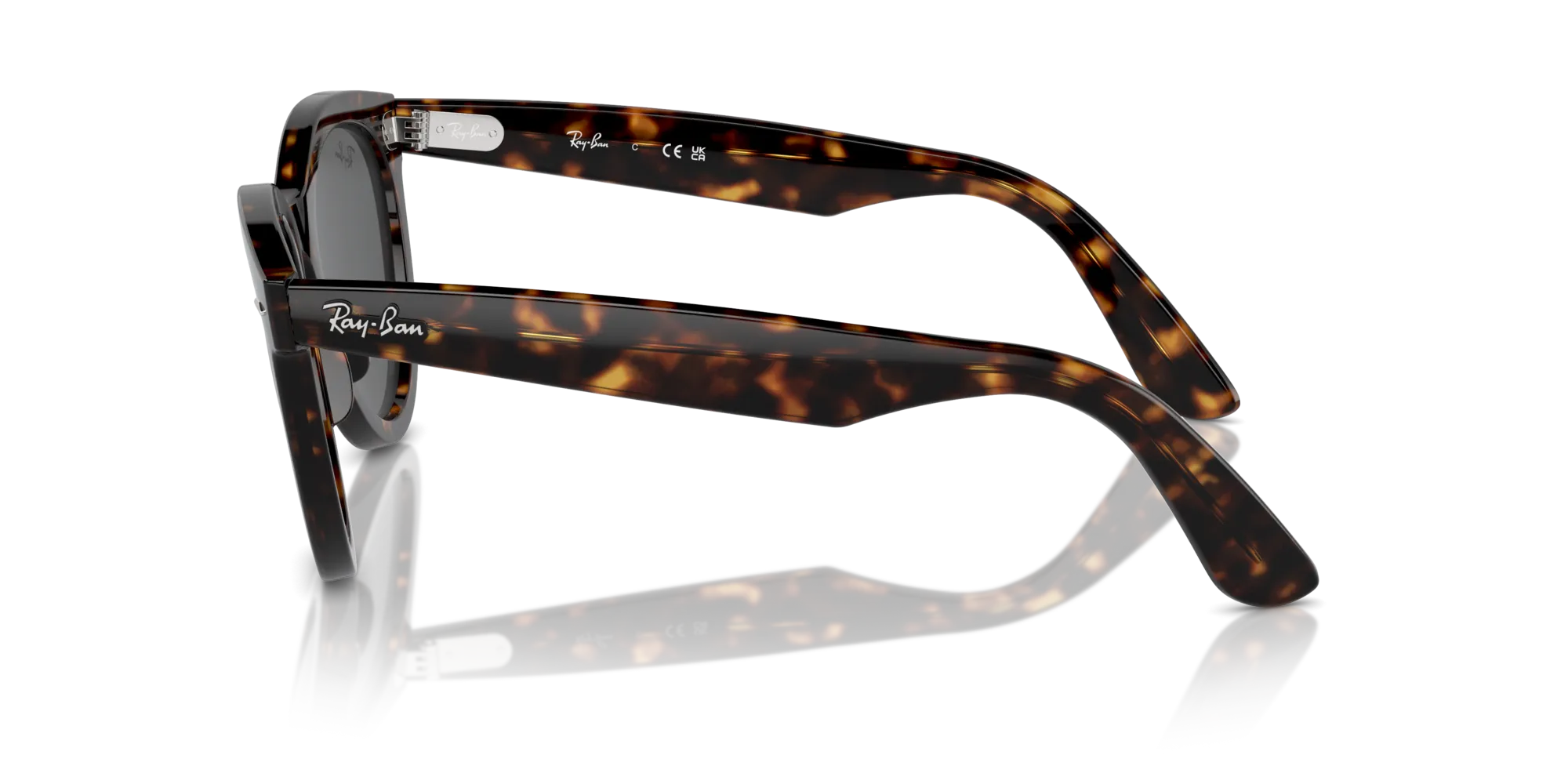 Ray - Ban RB2241 WAYFARER WAY 902/B1 Occhiali da sole Acetato Tartaruga Grigio Rotonda Normale - immagine 4