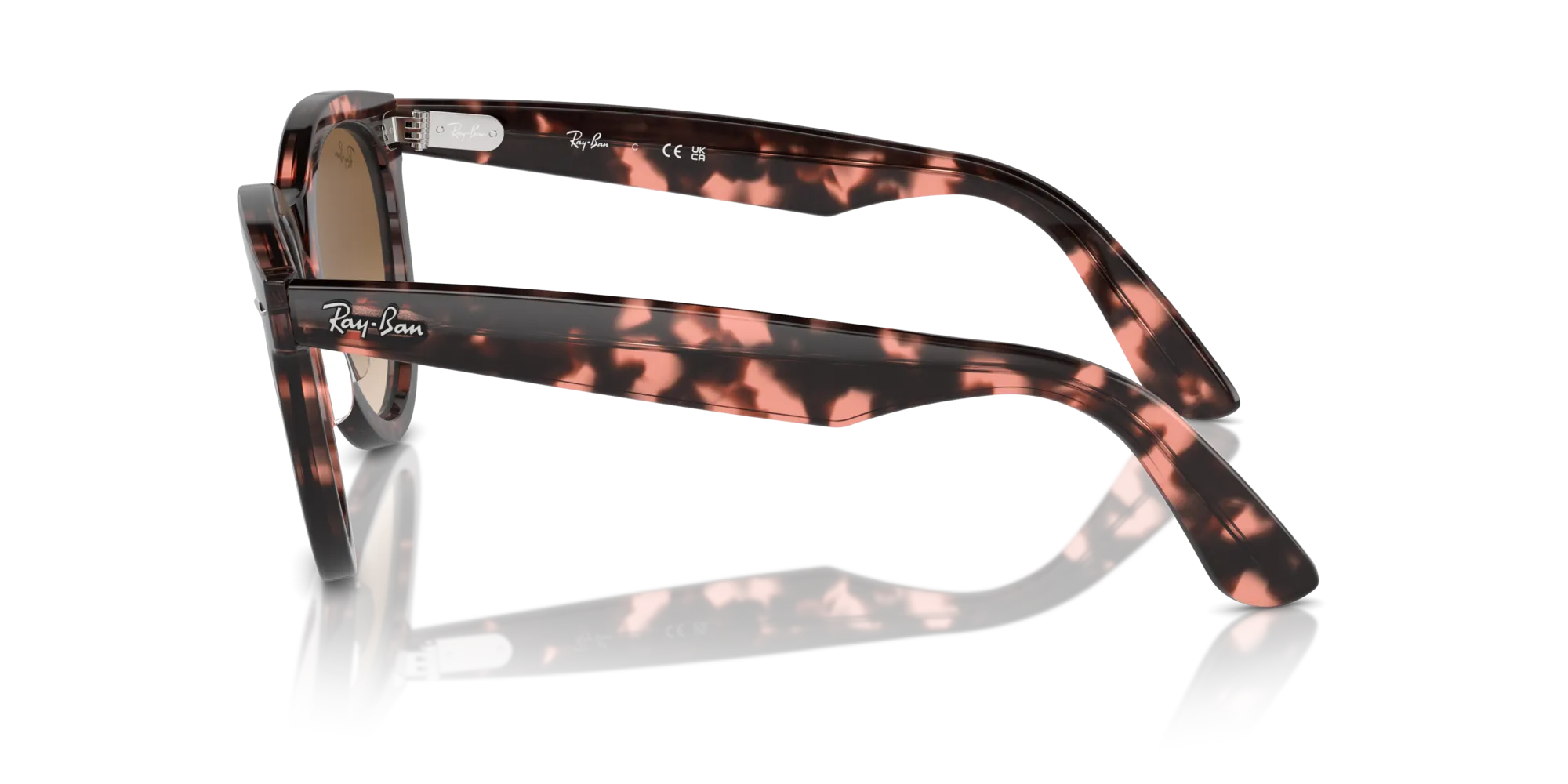 Ray - Ban RB2241 WAYFARER WAY 133451 Occhiali da sole Acetato Tartaruga Marrone Rotonda Normale Sfumato - immagine 4