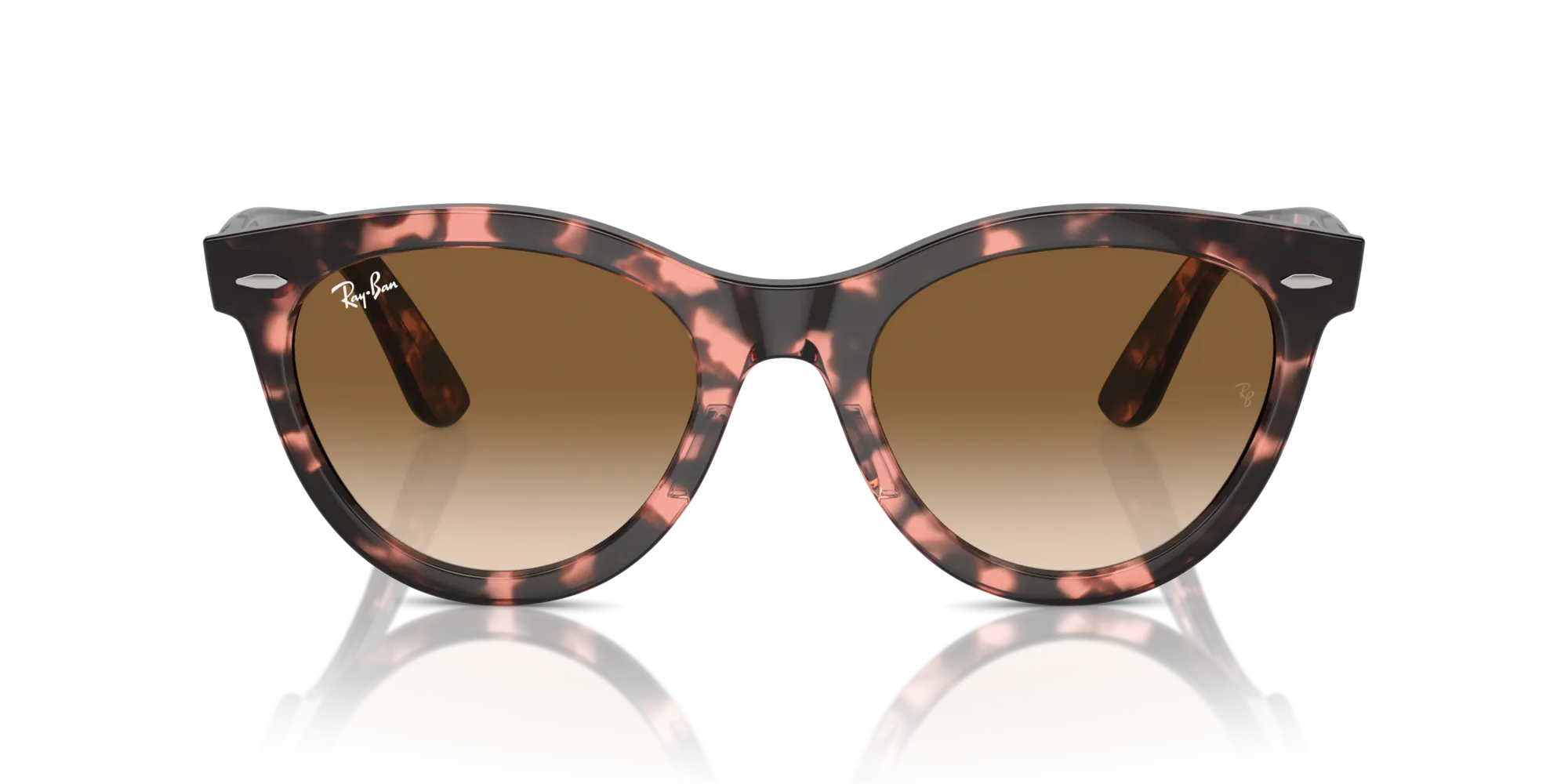Ray - Ban RB2241 WAYFARER WAY 133451 Occhiali da sole Acetato Tartaruga Marrone Rotonda Normale Sfumato - immagine 3