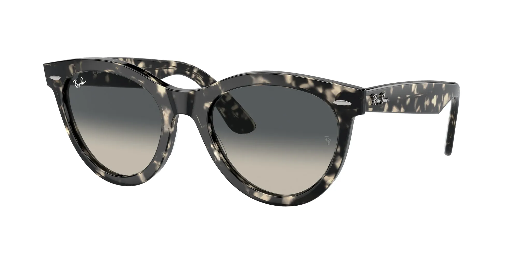 Ray - Ban RB2241 WAYFARER WAY 133371 Occhiali da sole Acetato Tartaruga Grigio Rotonda Normale Sfumato - immagine 1