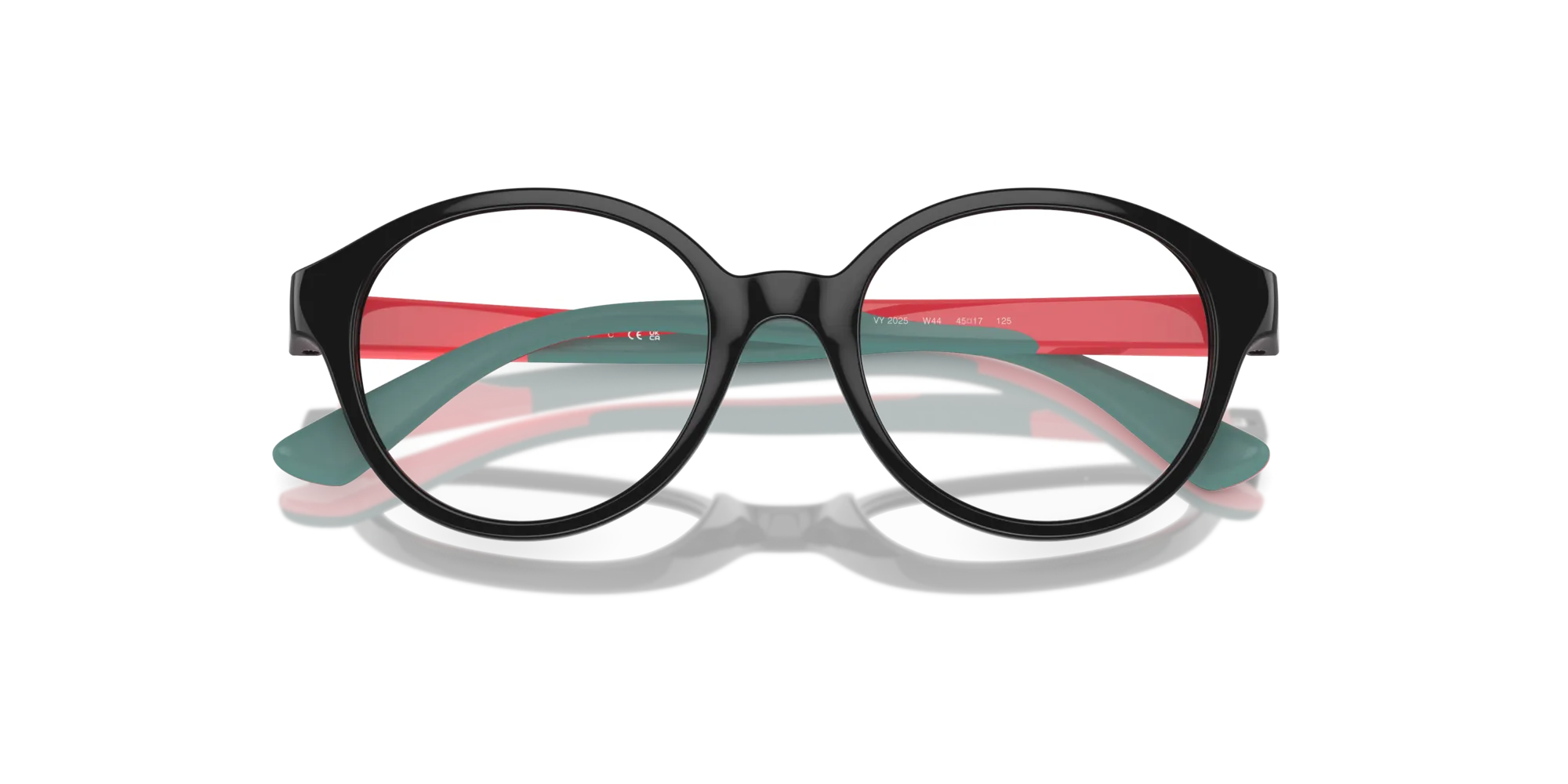 VOGUE EYEWEAR VY2025 W44 Montature da vista bambino Nylon Nero Trasparente Rotonda Normale - immagine 2