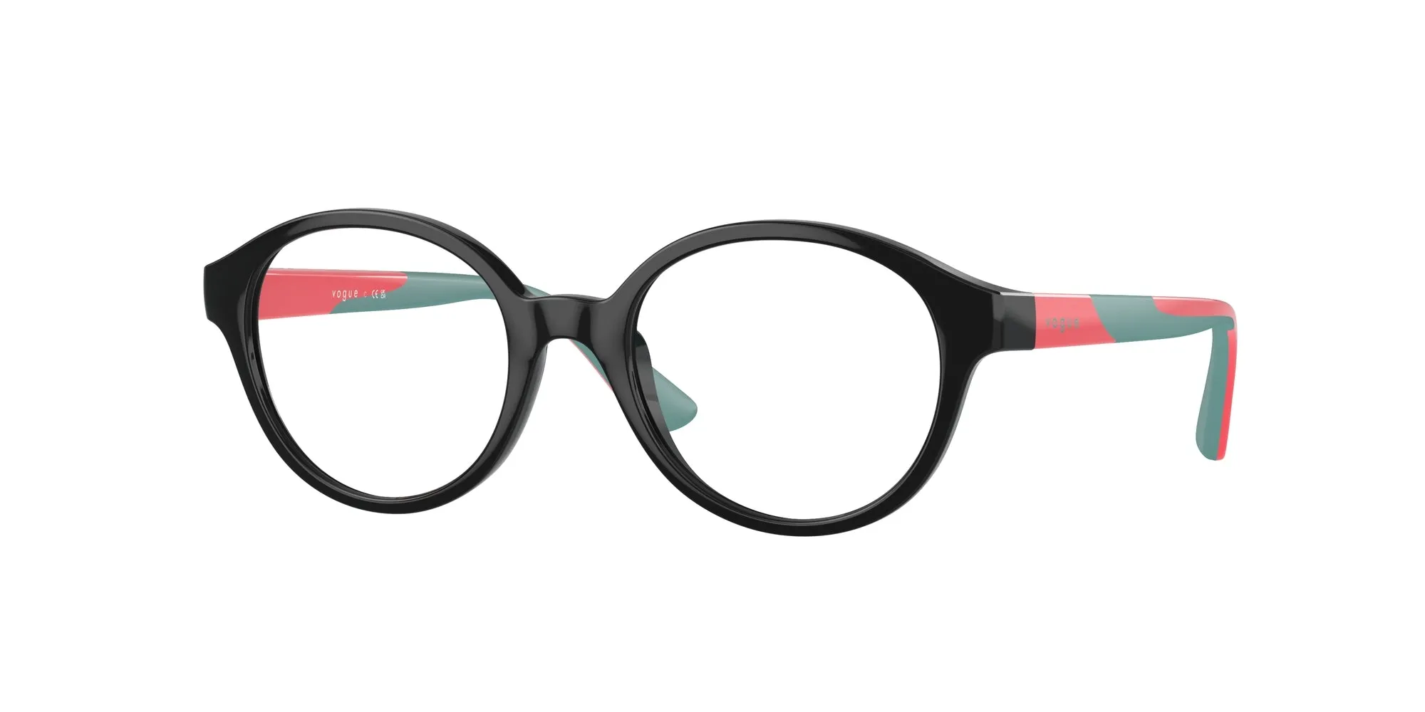 VOGUE EYEWEAR VY2025 W44 Montature da vista bambino Nylon Nero Trasparente Rotonda Normale - immagine 1