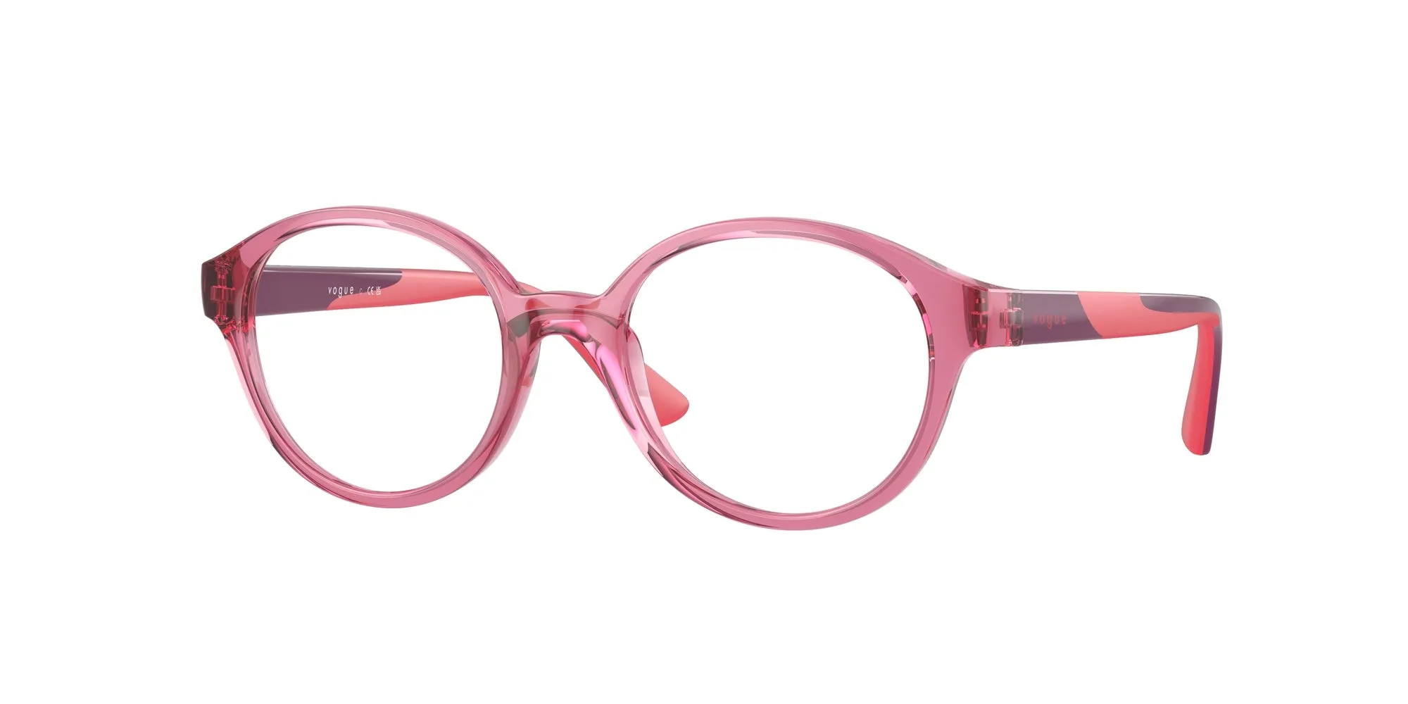 VOGUE EYEWEAR VY2025 3065 Montature da vista Nylon Viola Trasparente Rotonda Normale - immagine 1