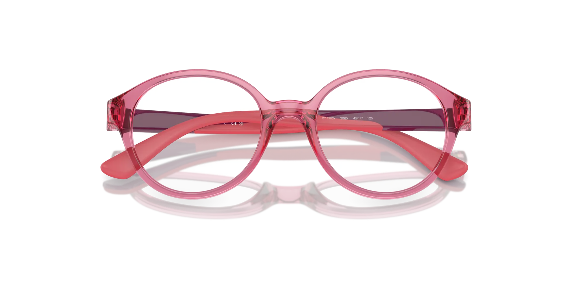 VOGUE EYEWEAR VY2025 3065 Montature da vista Nylon Viola Trasparente Rotonda Normale - immagine 2