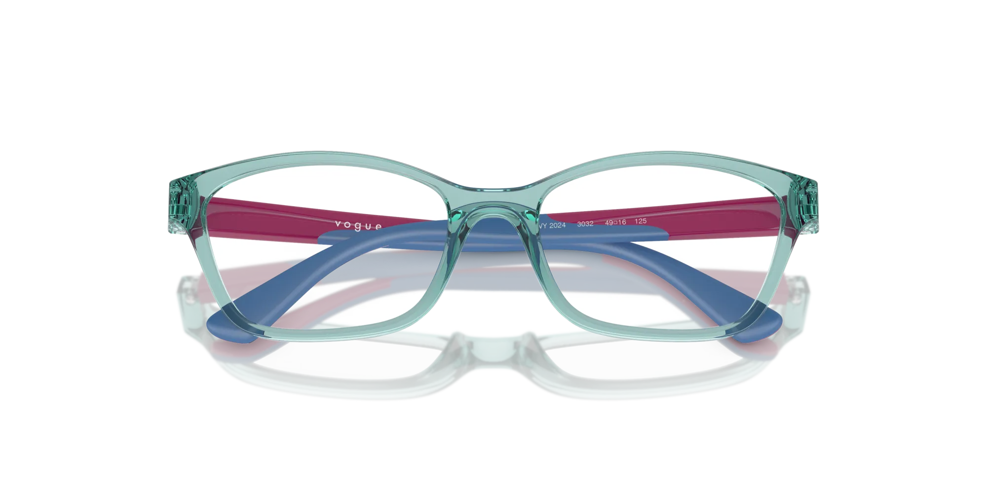 VOGUE EYEWEAR VY2024 3032 Montature da vista Nylon Verde Trasparente Cat Eye Normale - immagine 2