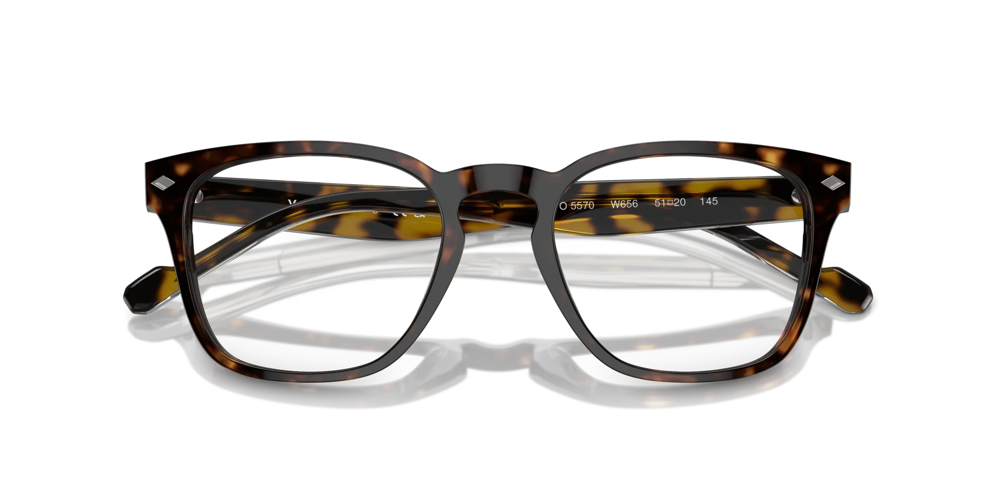 VOGUE EYEWEAR VO5570 W656 Montature da vista Acetato Marrone Squadrata Normale - immagine 2