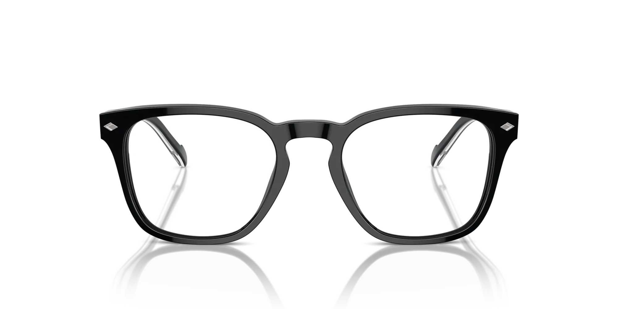 VOGUE EYEWEAR VO5570 W44 Montature da vista Acetato Nero Trasparente Squadrata Normale - immagine 3