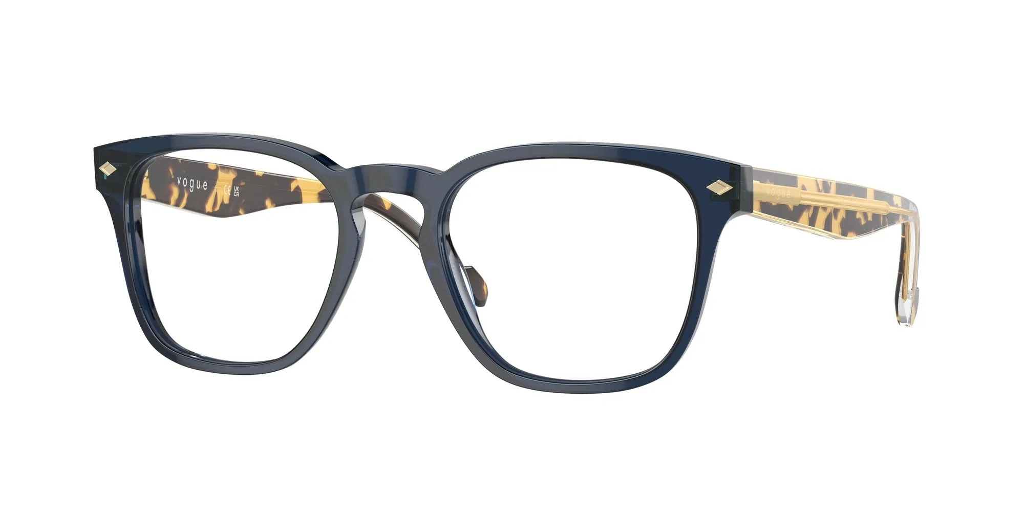 VOGUE EYEWEAR VO5570 3143 Montature da vista Acetato Blu Squadrata Normale - immagine 1