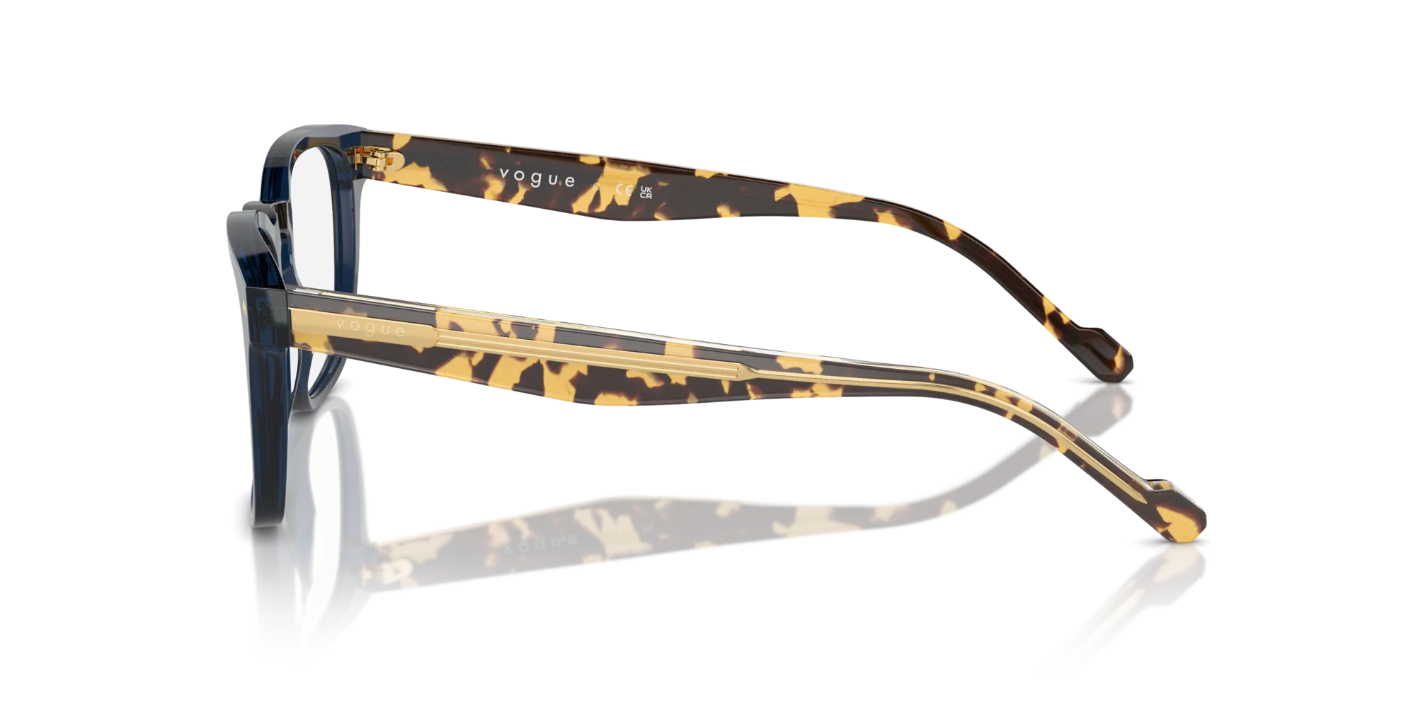 VOGUE EYEWEAR VO5570 3143 Montature da vista Acetato Blu Squadrata Normale - immagine 4